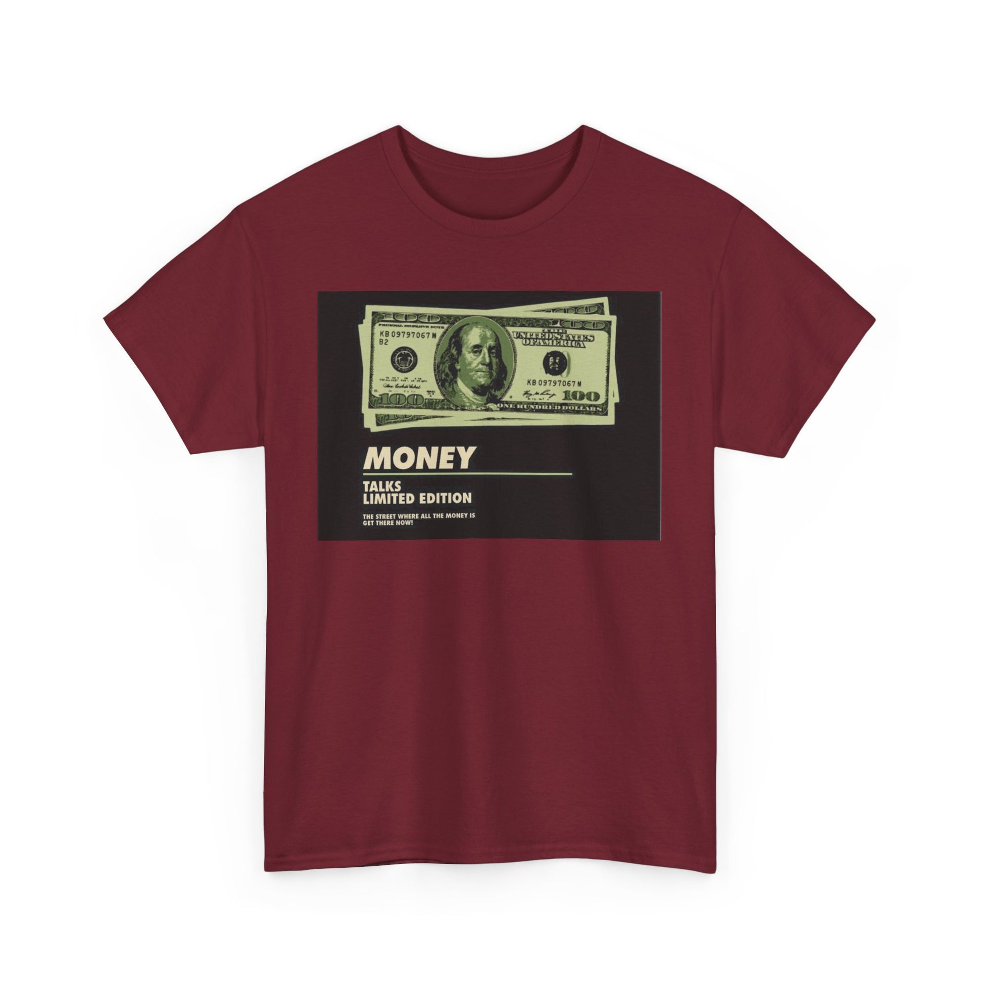 Limited Edition Money Graphic Male Heavy Cotton Tee