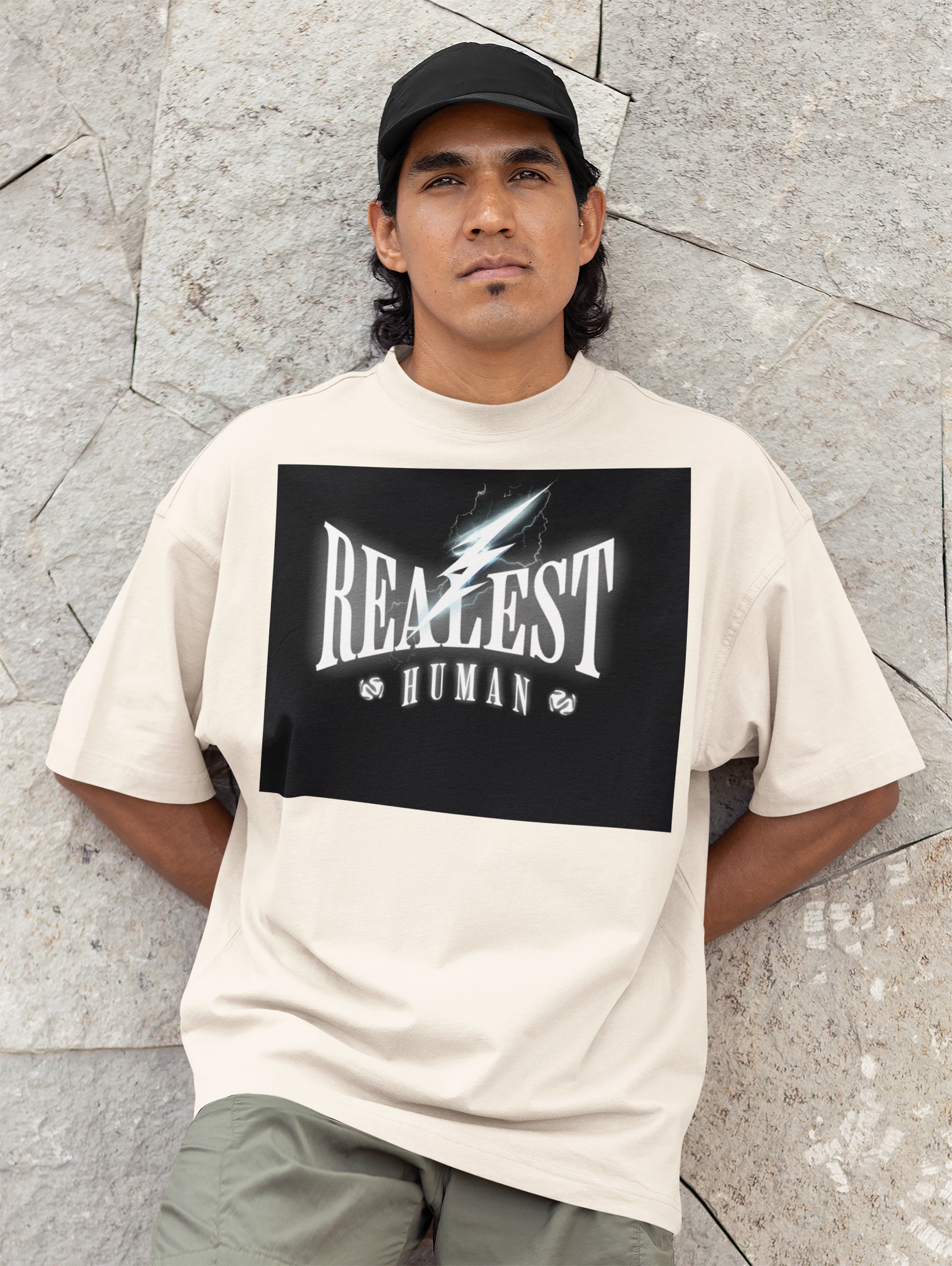 Realest Human Short-Sleeve T-Shirt - Motivational Graphic Tee
