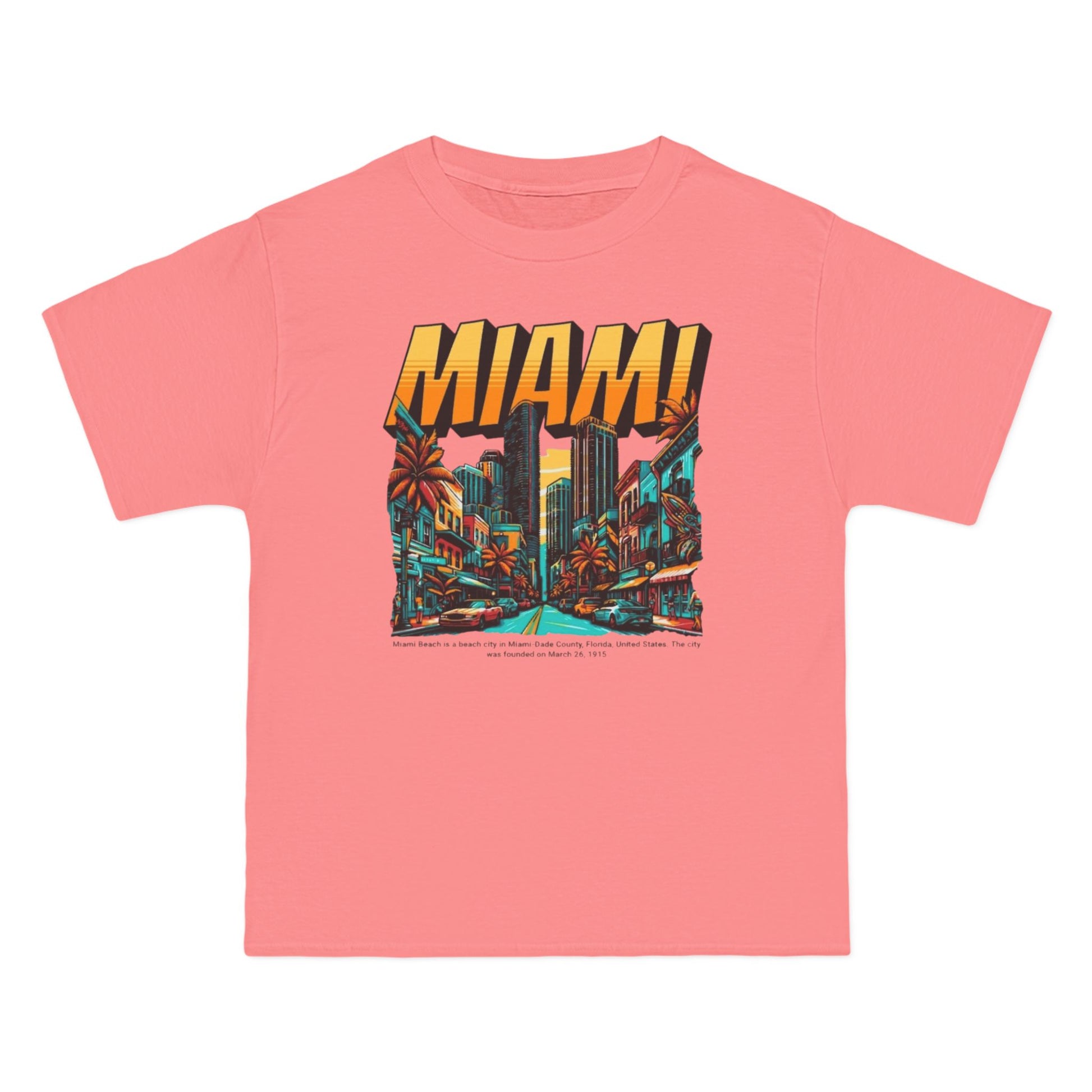 Miami Vintage Graphic T-Shirt - Perfect for Summer Adventures