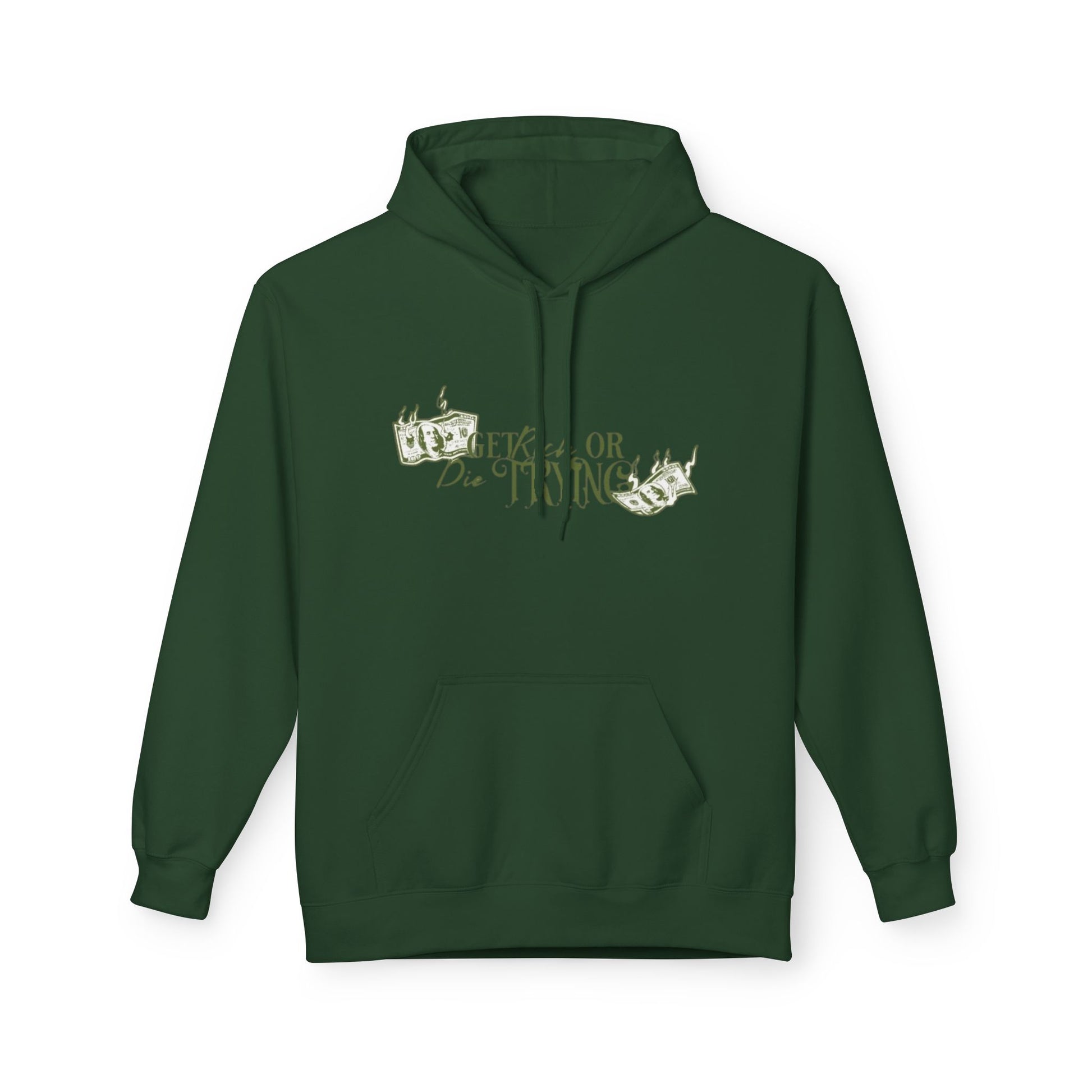 Get Rich or Die Trying Hoodie - Men's Midweight, Trendy & Comfortable