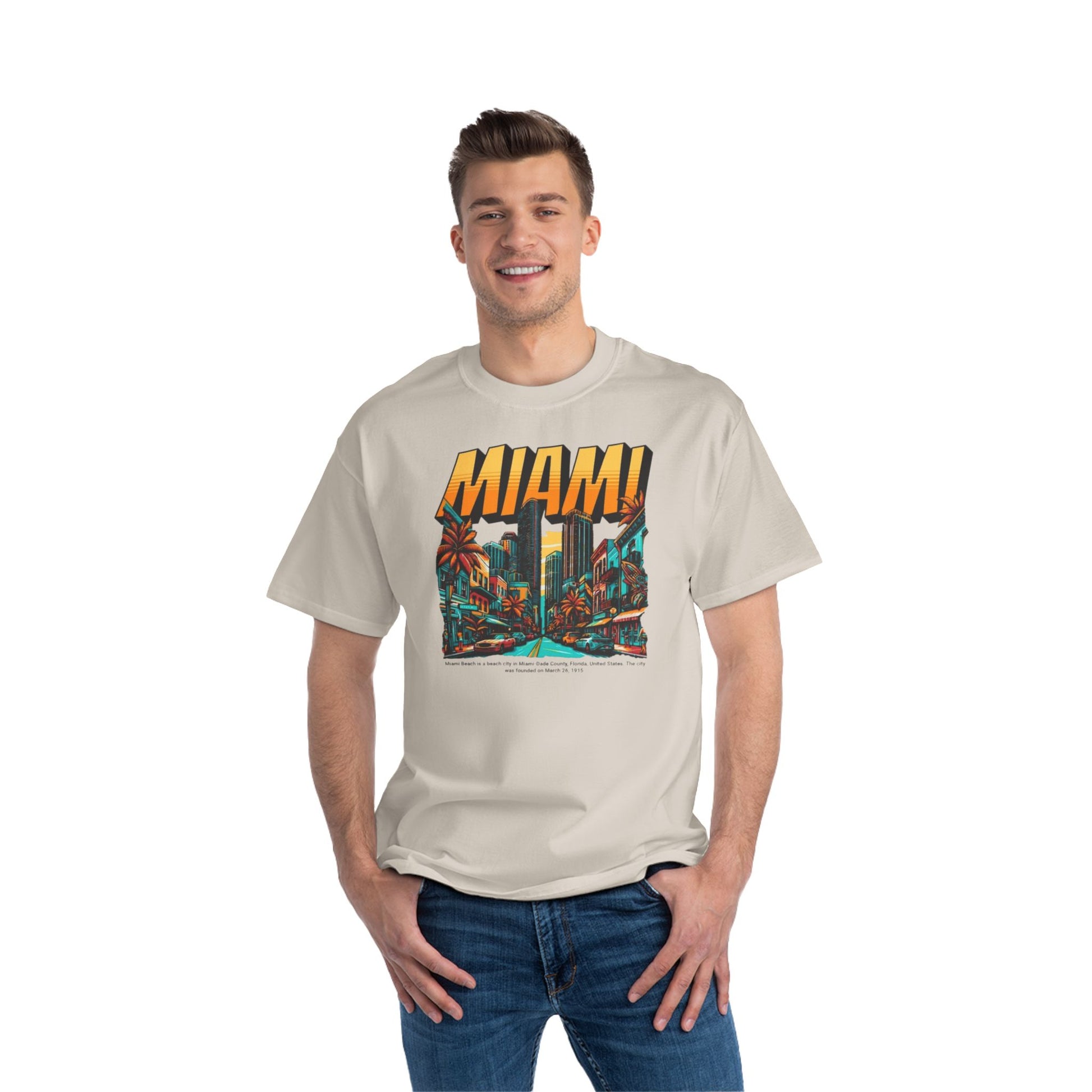 Miami Vintage Graphic T-Shirt - Perfect for Summer Adventures