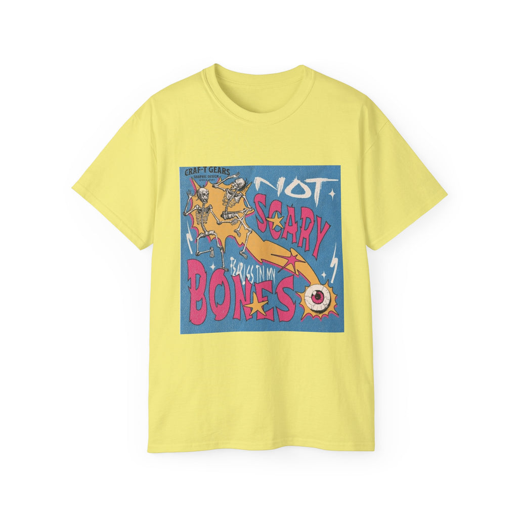 Not Scary Bones Unisex Ultra Cotton Tee - Fun Graphic T-Shirt for Halloween and Everyday Wear