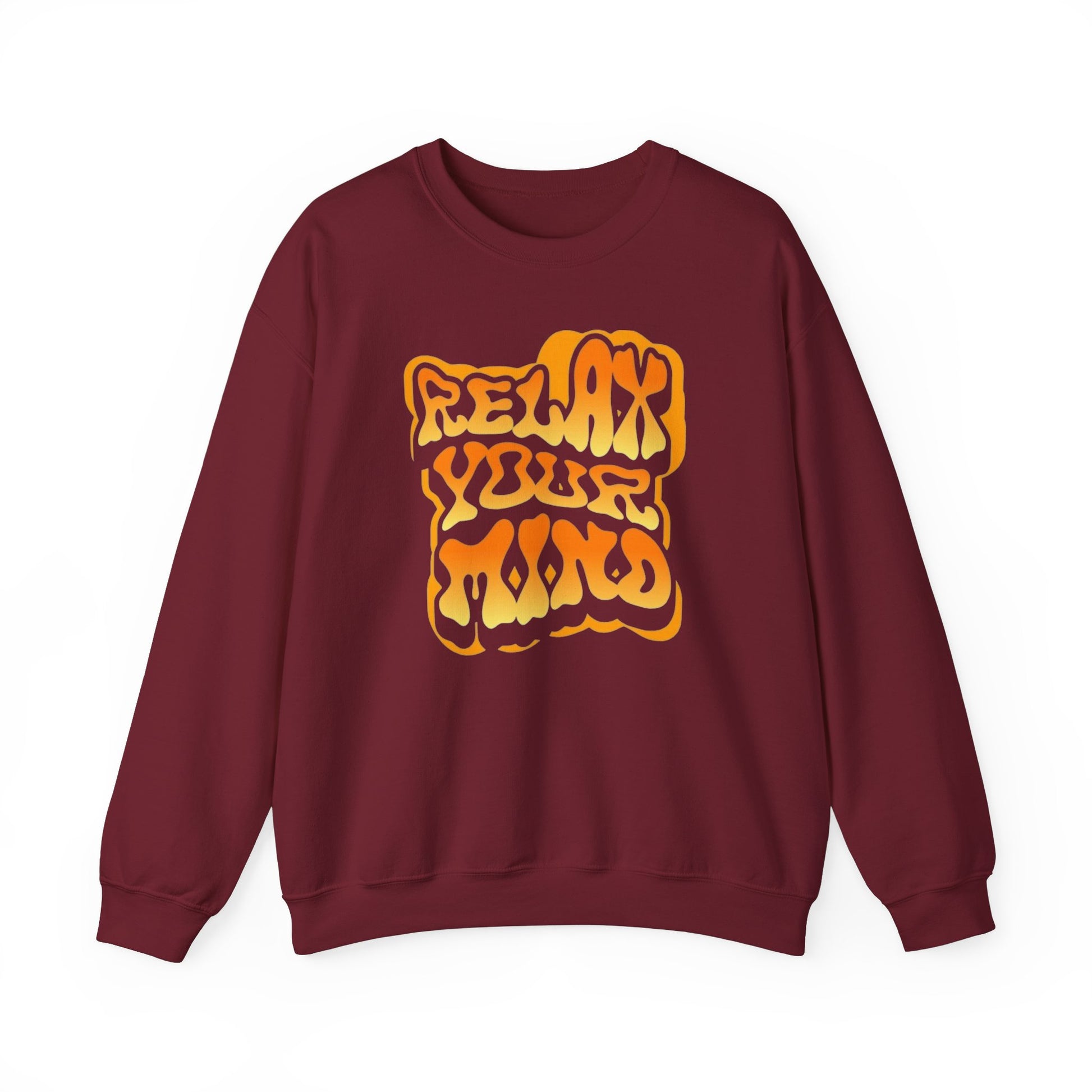 Retro Relax Your Mind Crewneck Sweatshirt | Cozy Unisex Graphic Sweater