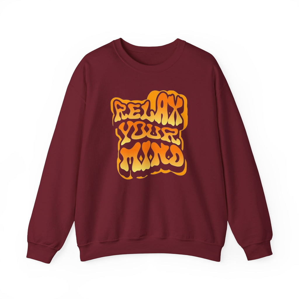 Retro Relax Your Mind Crewneck Sweatshirt | Cozy Unisex Graphic Sweater
