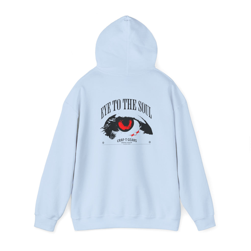 Men Heavy Blend™ Hooded Sweatshirt - 'The Eyes Tell a Story' Design