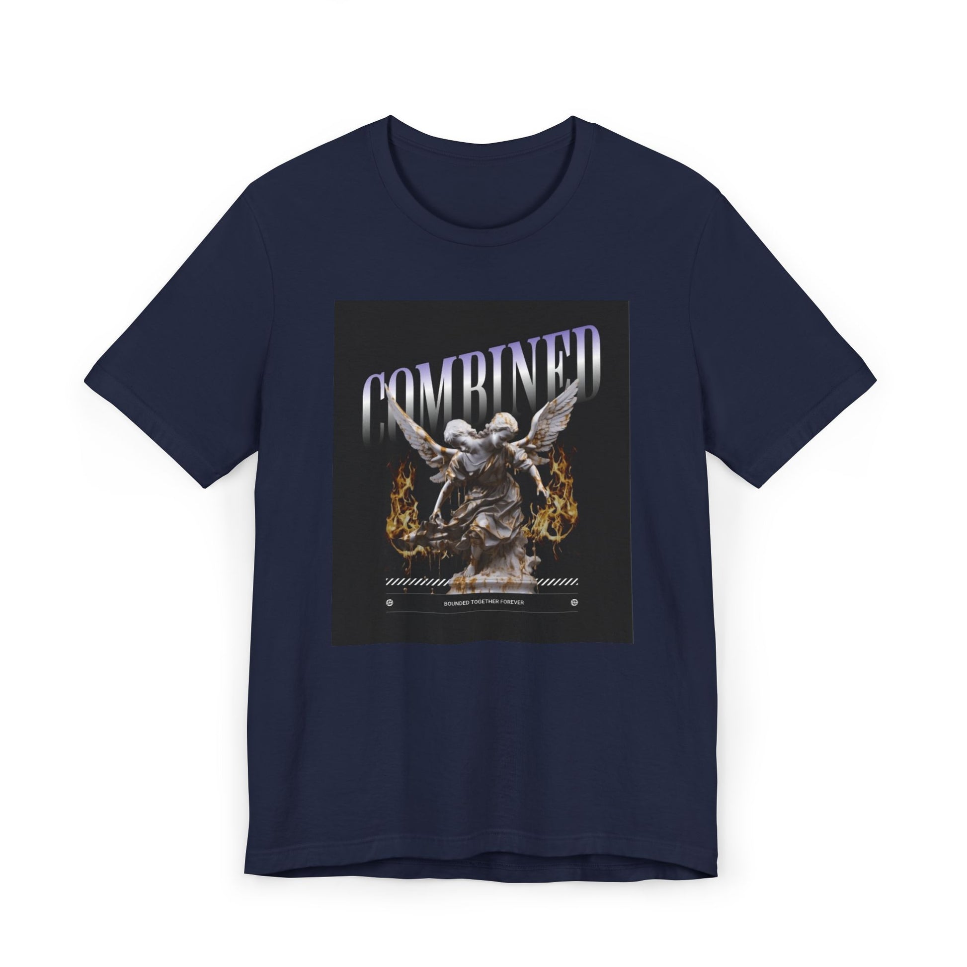 Combined Aesthetic Women Jersey T-Shirt - Graphic Angel Design