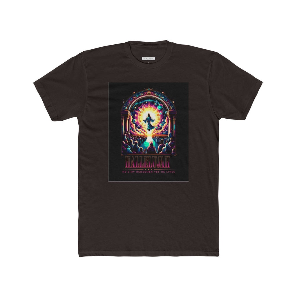 Unisex Cotton Crew Tee - Retro Cosmic Graphic Tee