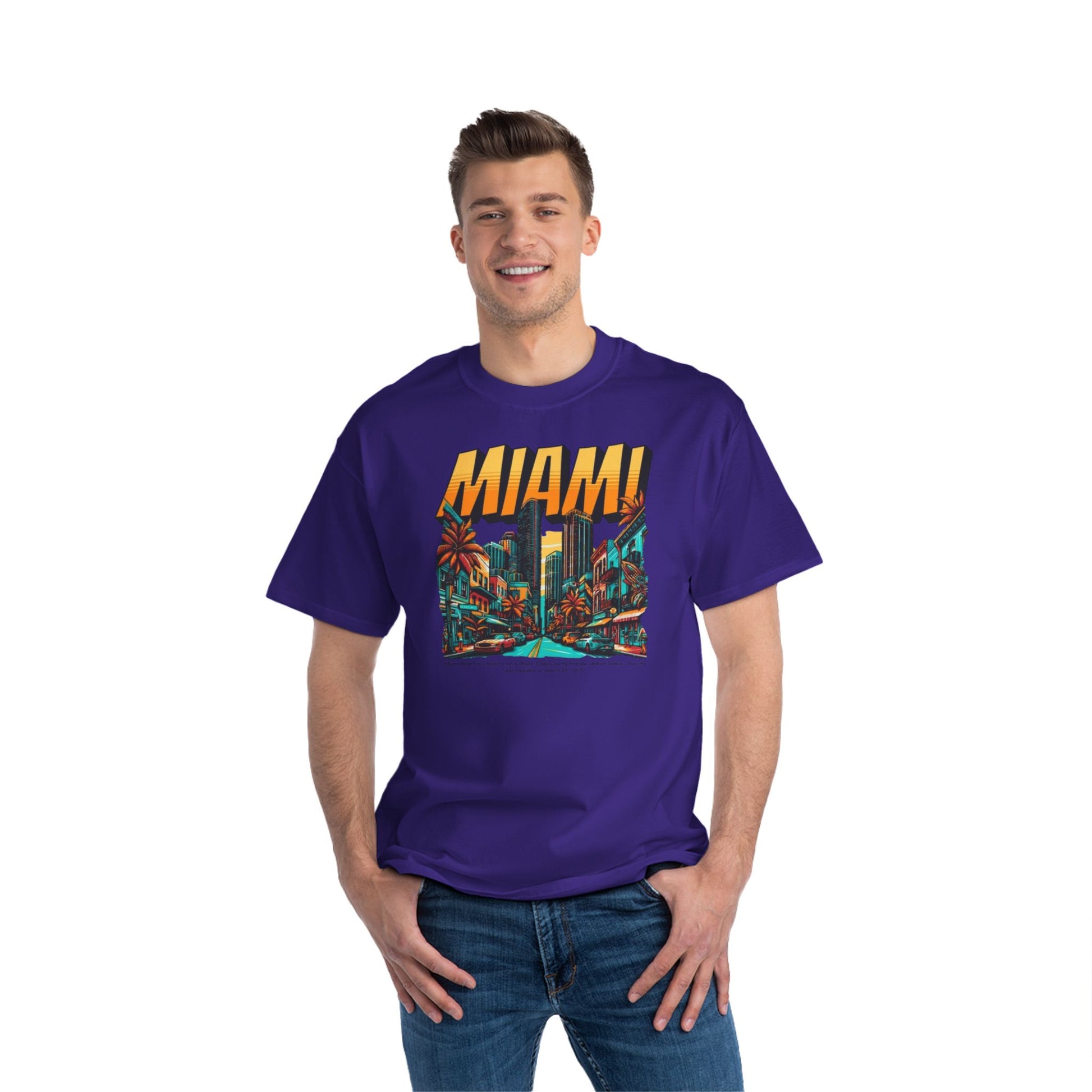 Miami Vintage Graphic T-Shirt - Perfect for Summer Adventures