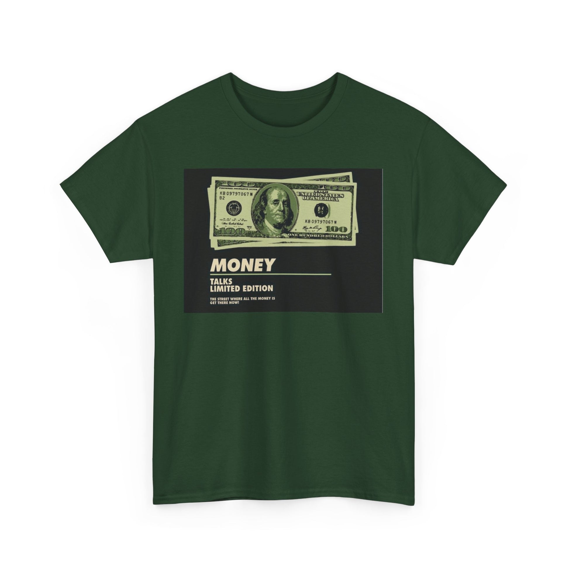 Limited Edition Money Graphic Male Heavy Cotton Tee