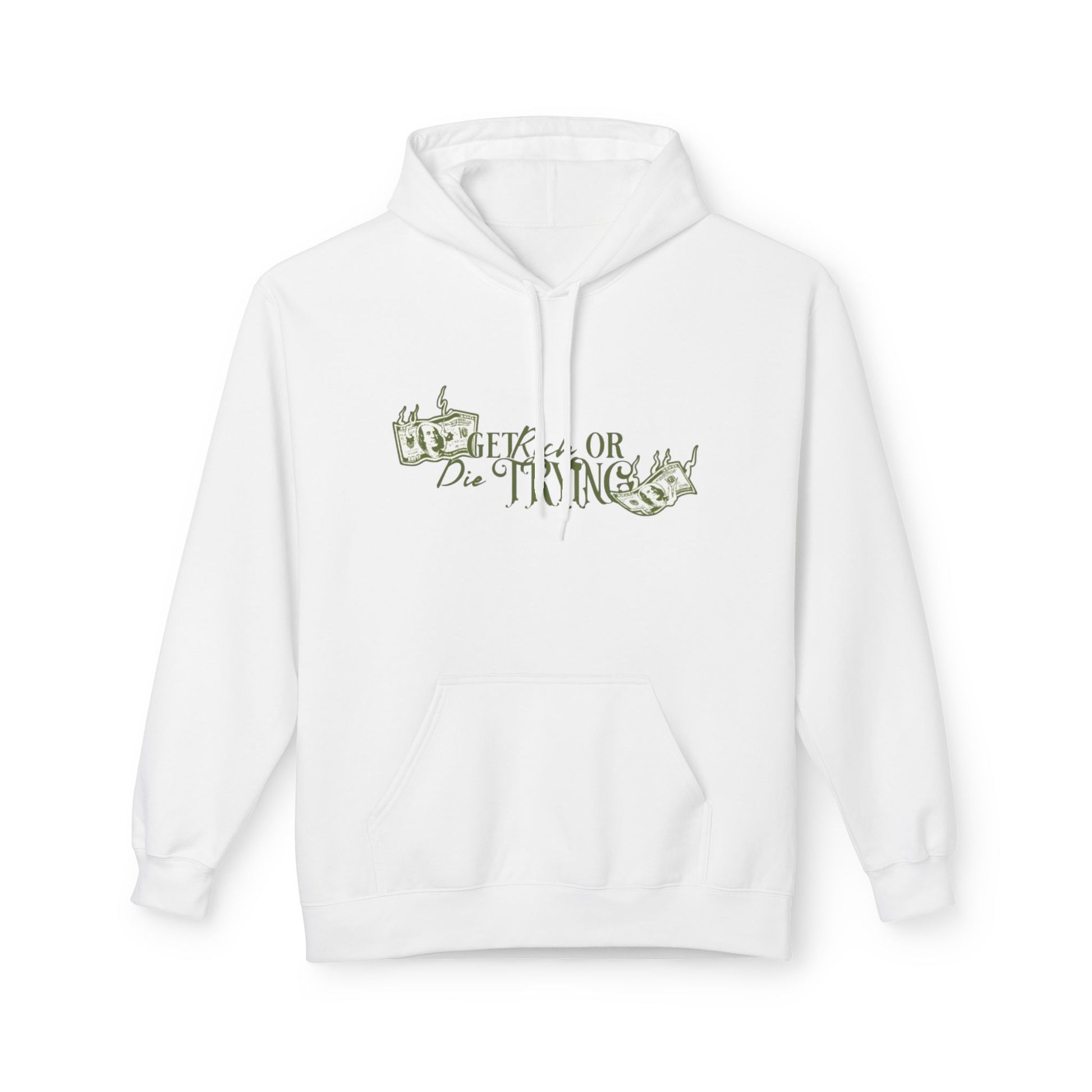 Get Rich or Die Trying Hoodie - Men's Midweight, Trendy & Comfortable