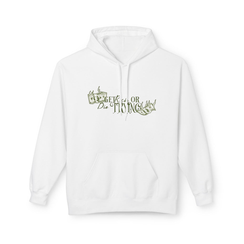 Get Rich or Die Trying Hoodie - Men's Midweight, Trendy & Comfortable