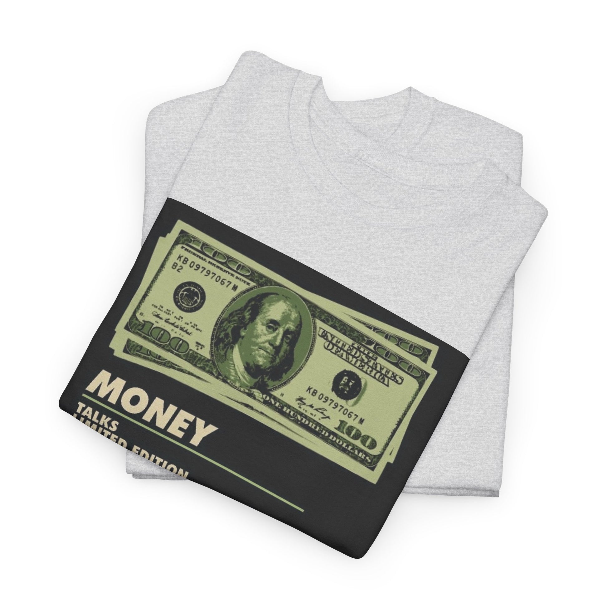 Limited Edition Money Graphic Male Heavy Cotton Tee