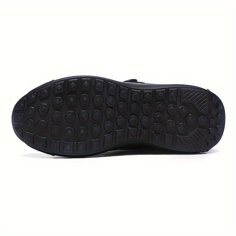 Men's Trendy Colour Block Basketball Shoes With Rotating Buckle, Comfy Non Slip Durable Sneakers For Men's Outdoor Activities