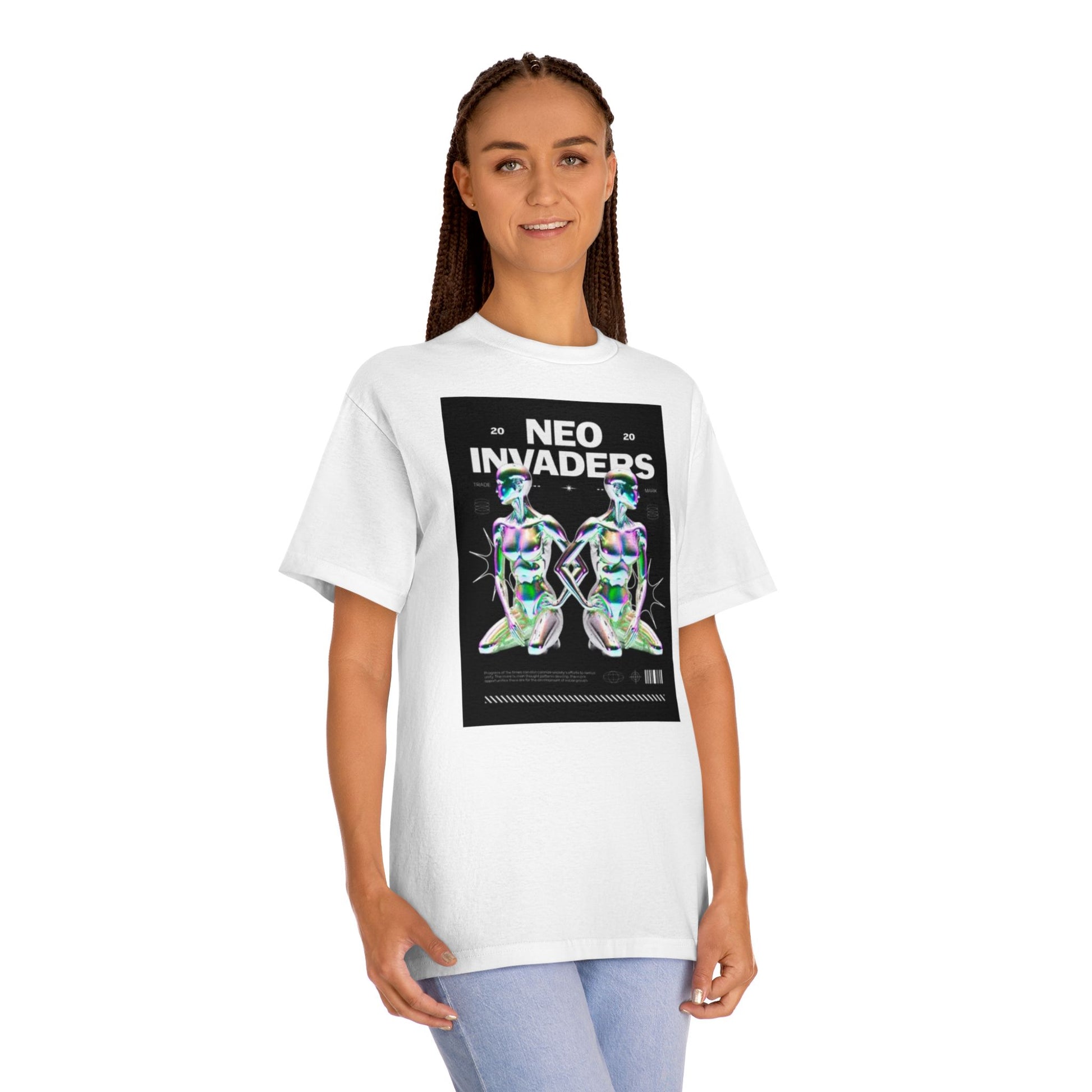 Women Classic Tee - Neo Invaders Graphic Tee - Trendy and Bold Streetwear