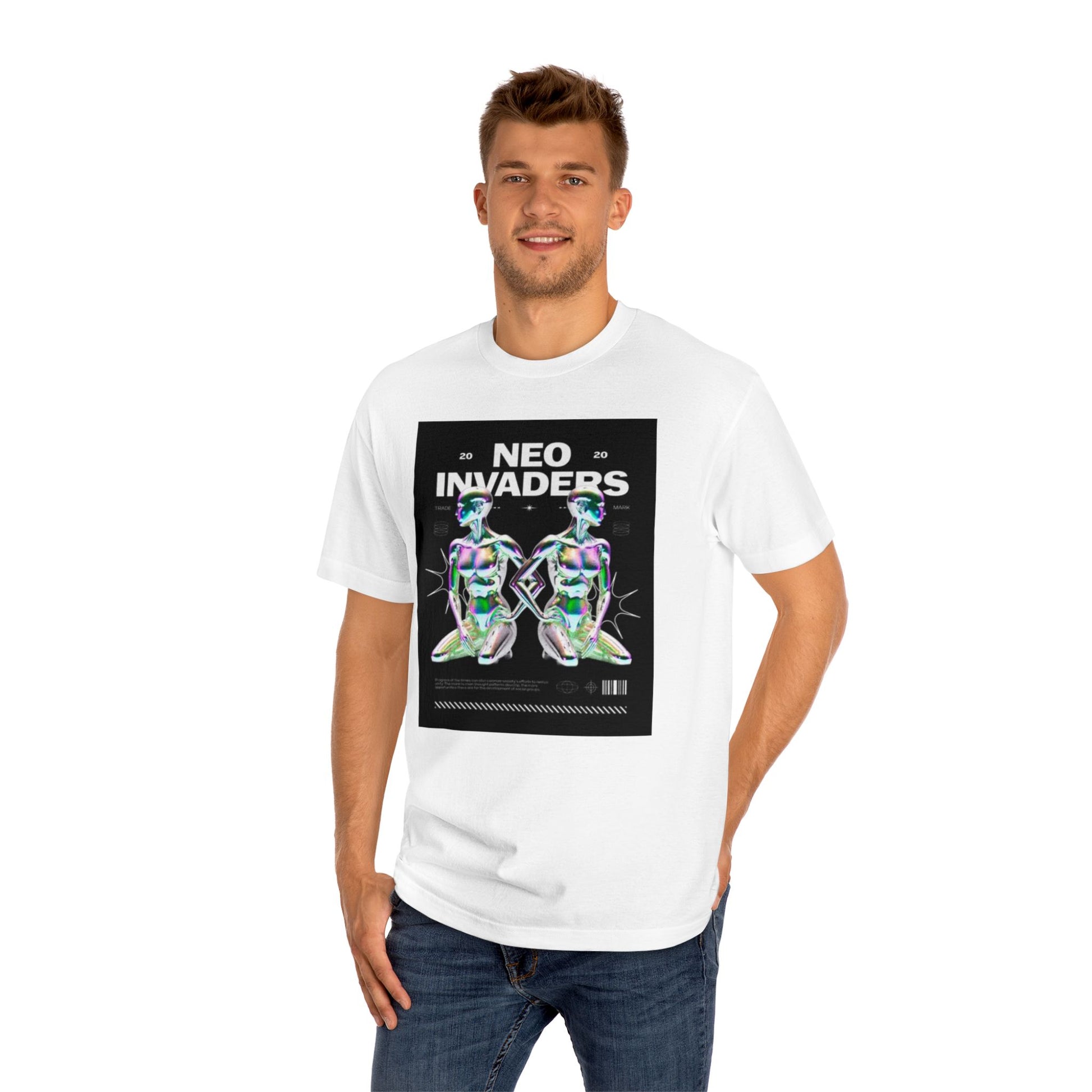 Women Classic Tee - Neo Invaders Graphic Tee - Trendy and Bold Streetwear