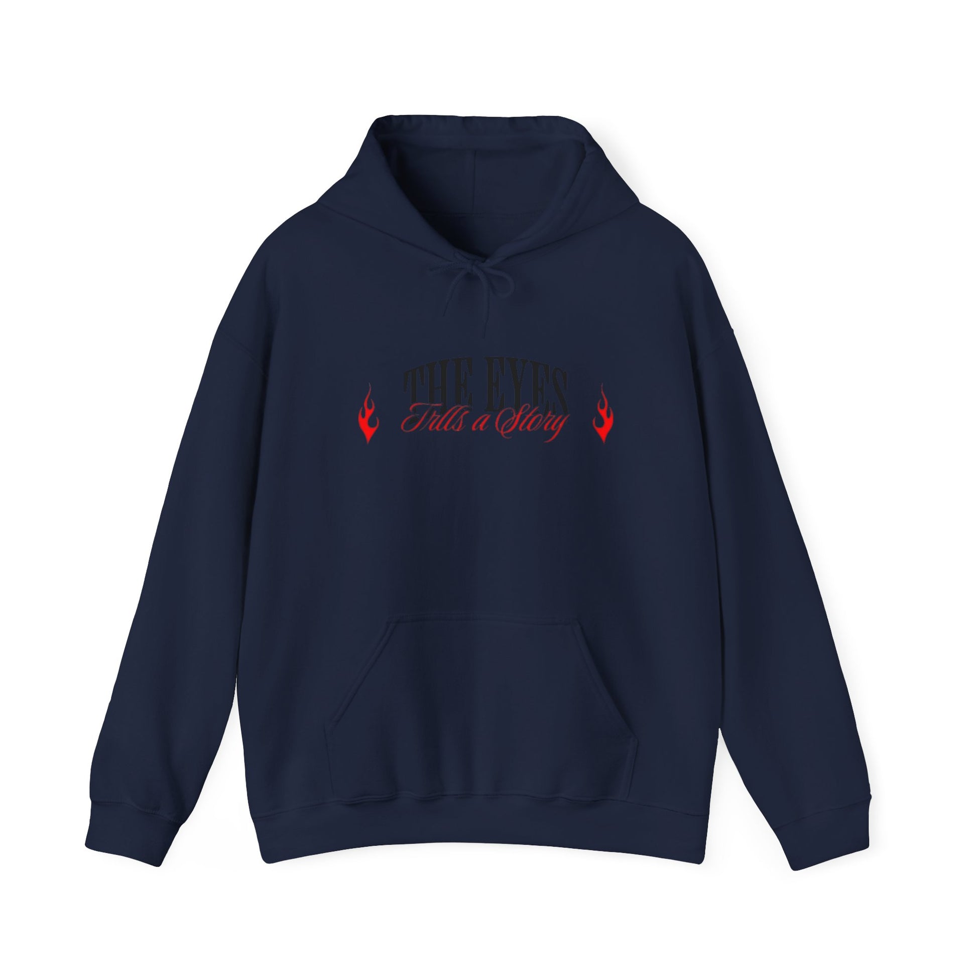 Men Heavy Blend™ Hooded Sweatshirt - 'The Eyes Tell a Story' Design