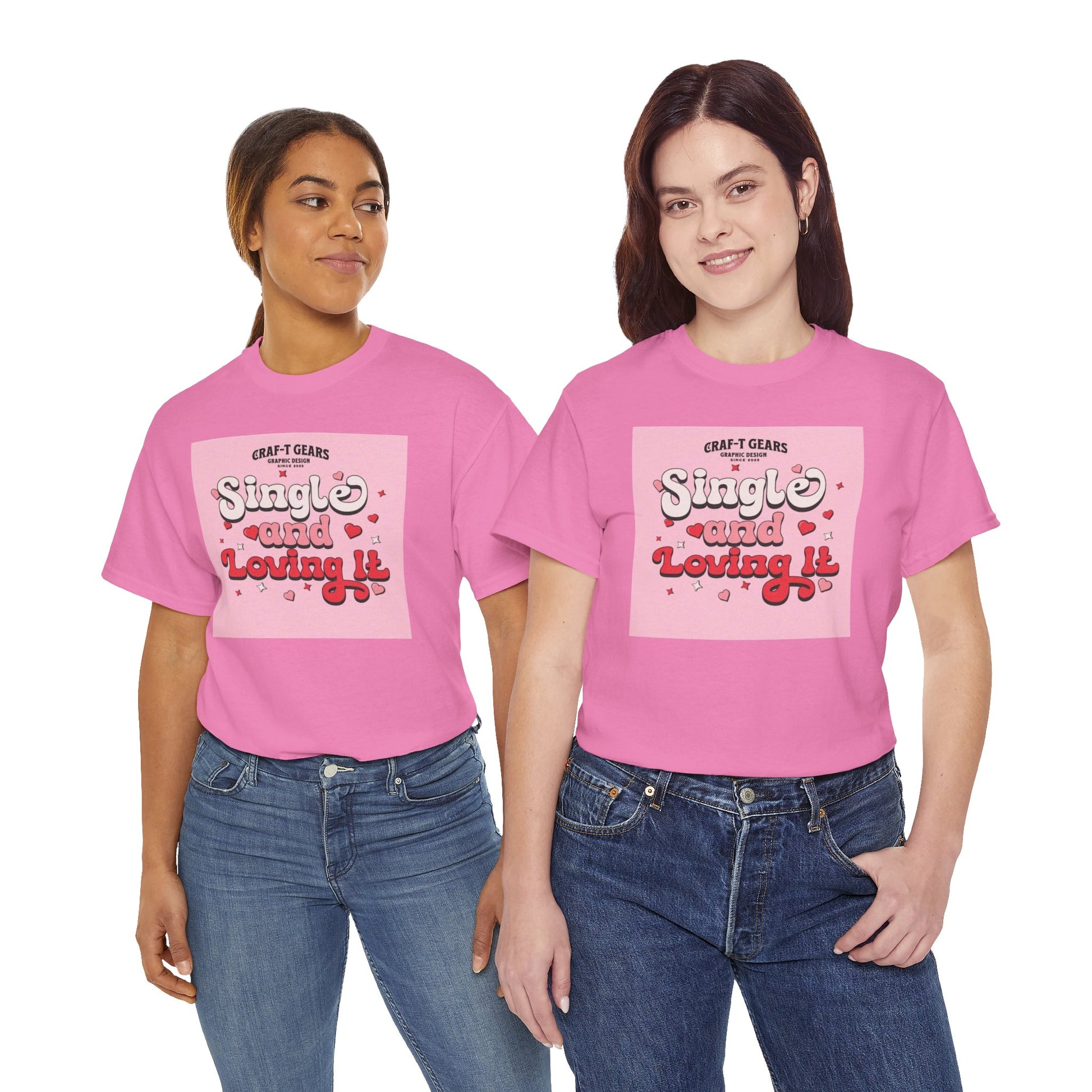 Single and Loving It Women's Heavy Cotton Tee