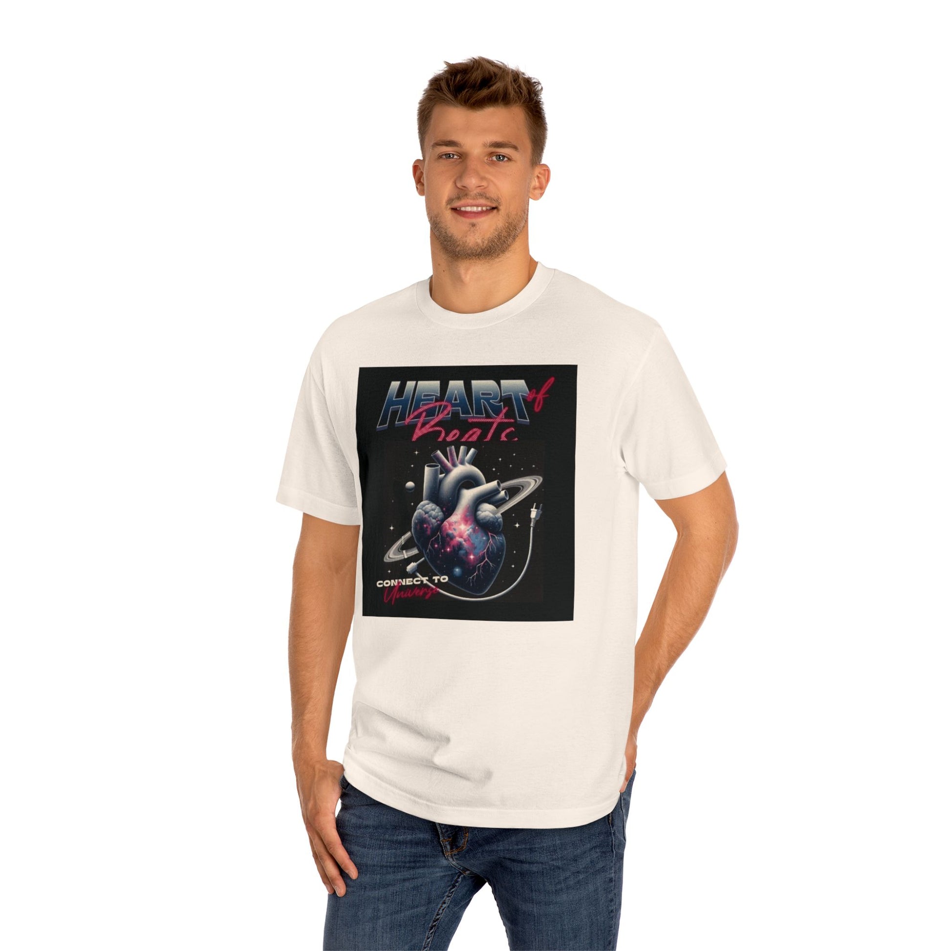 Heart of Beat Mem Classic Tee – Connect to Humanity Graphic T-Shirt for Music Lovers