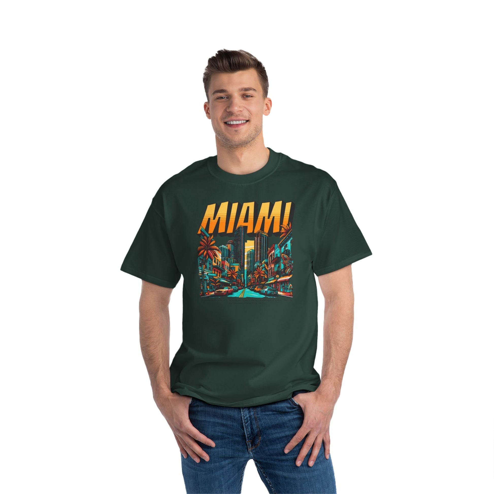 Miami Vintage Graphic T-Shirt - Perfect for Summer Adventures