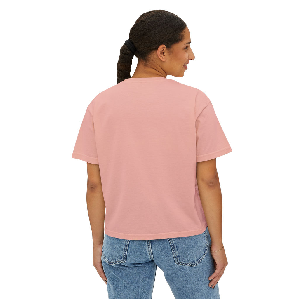 Graphic Boxy Tee - 'Grew On 2000s Era' Vintage Style Women's Top