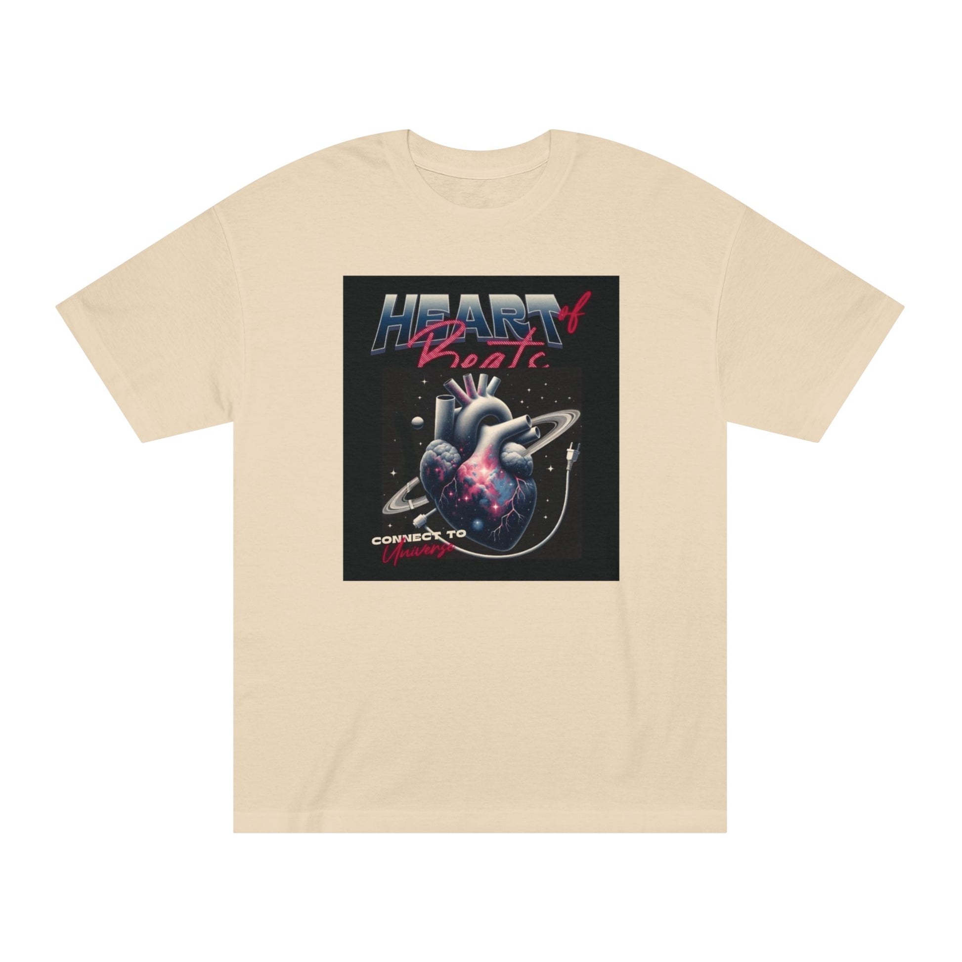 Heart of Beat Mem Classic Tee – Connect to Humanity Graphic T-Shirt for Music Lovers