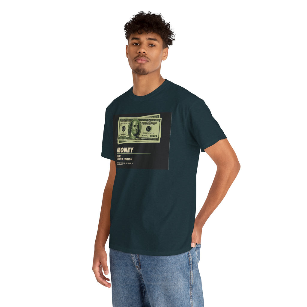 Limited Edition Money Graphic Male Heavy Cotton Tee