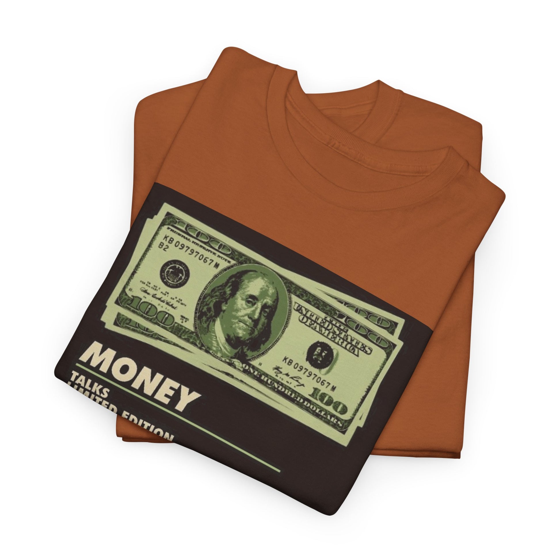 Limited Edition Money Graphic Male Heavy Cotton Tee