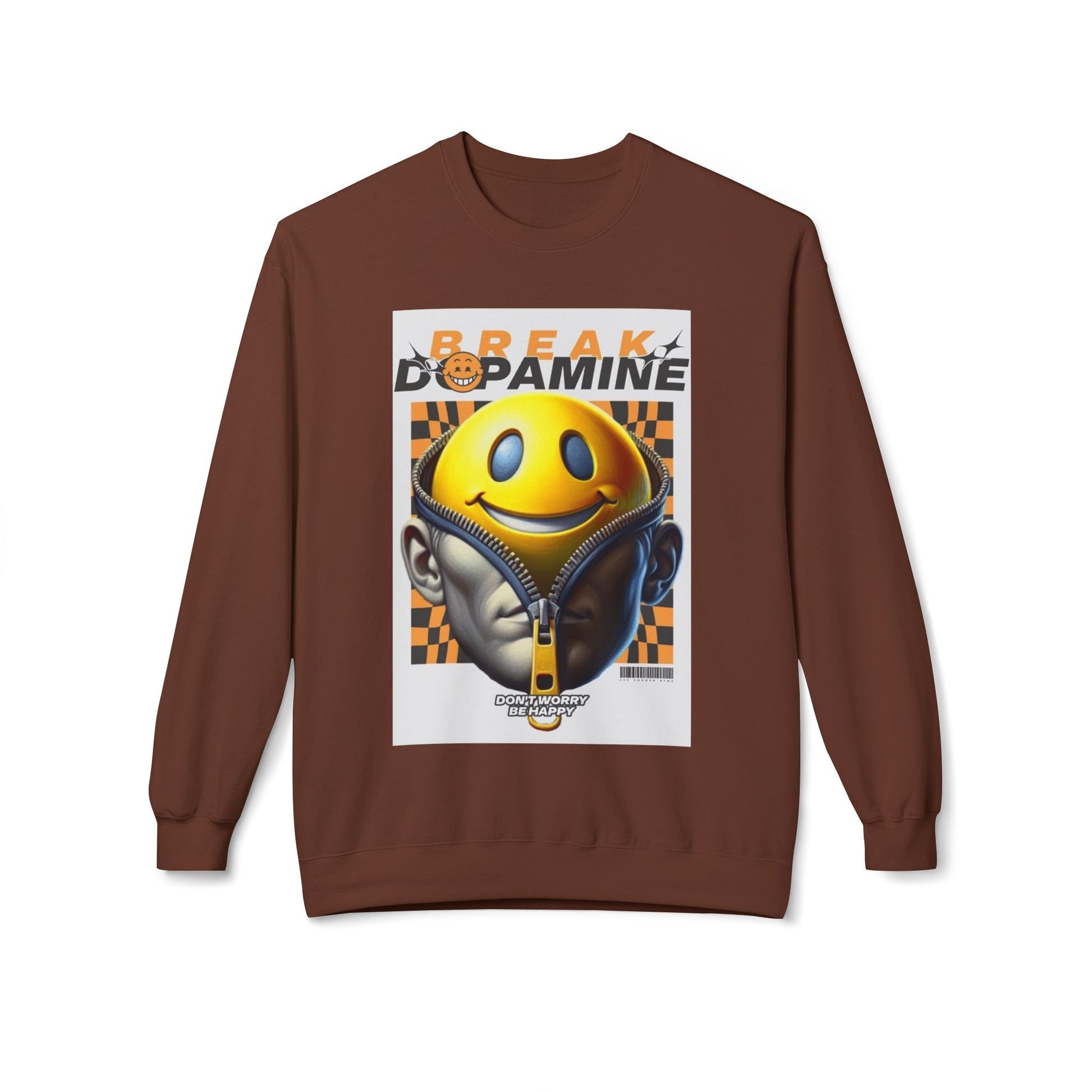 Break Dopamine Graphic Crewneck Sweatshirt - Unisex Midweight Fleece