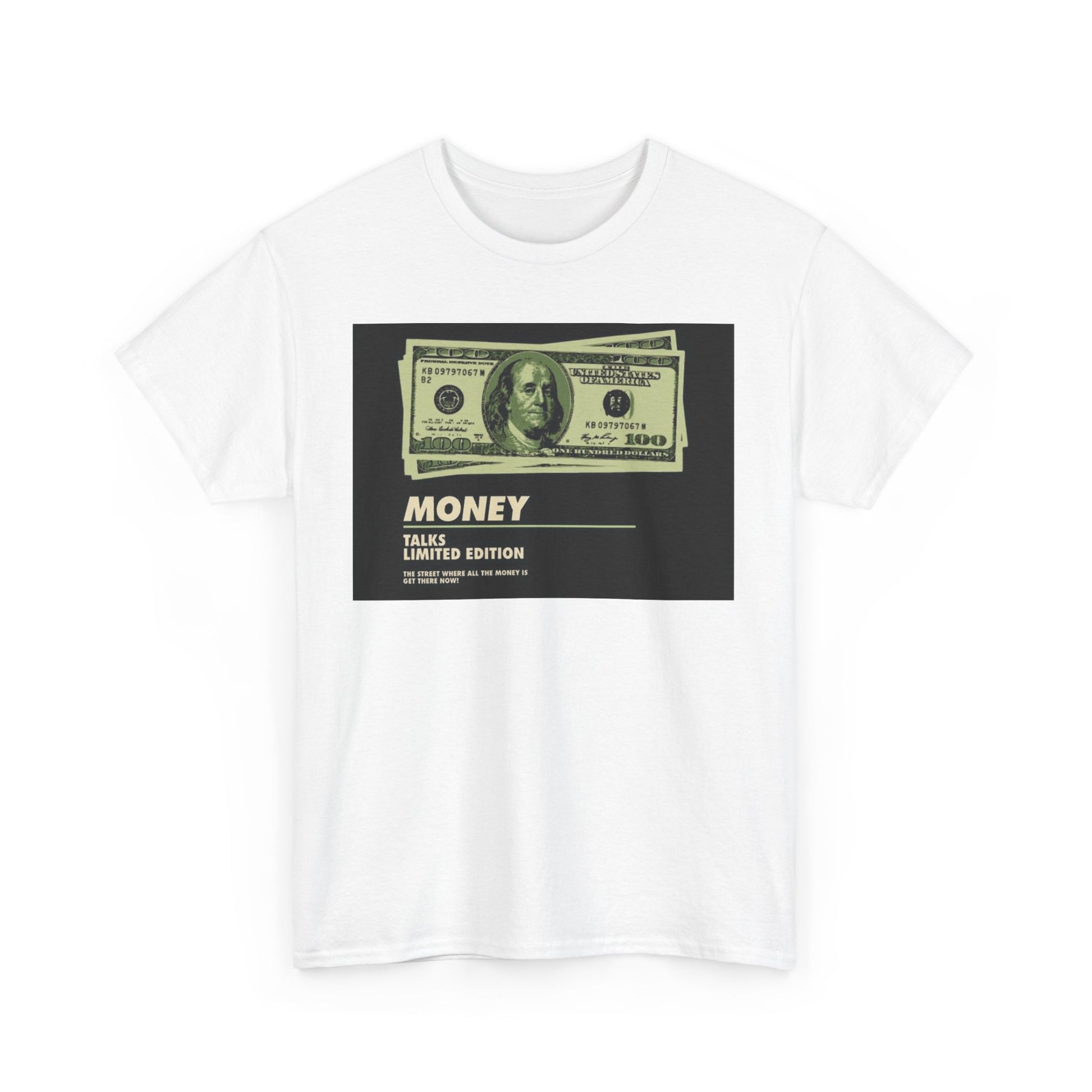 Limited Edition Money Graphic Male Heavy Cotton Tee