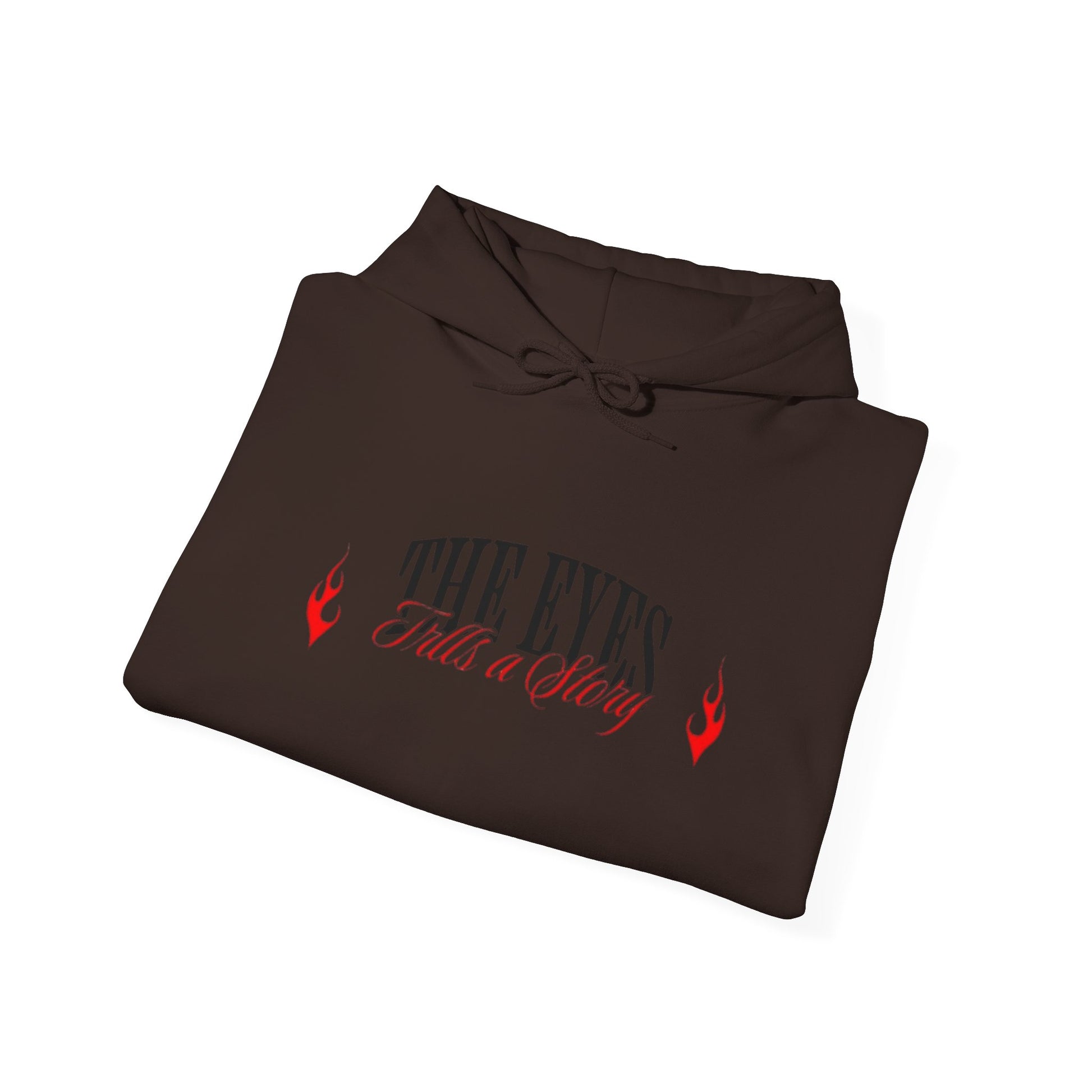 Men Heavy Blend™ Hooded Sweatshirt - 'The Eyes Tell a Story' Design