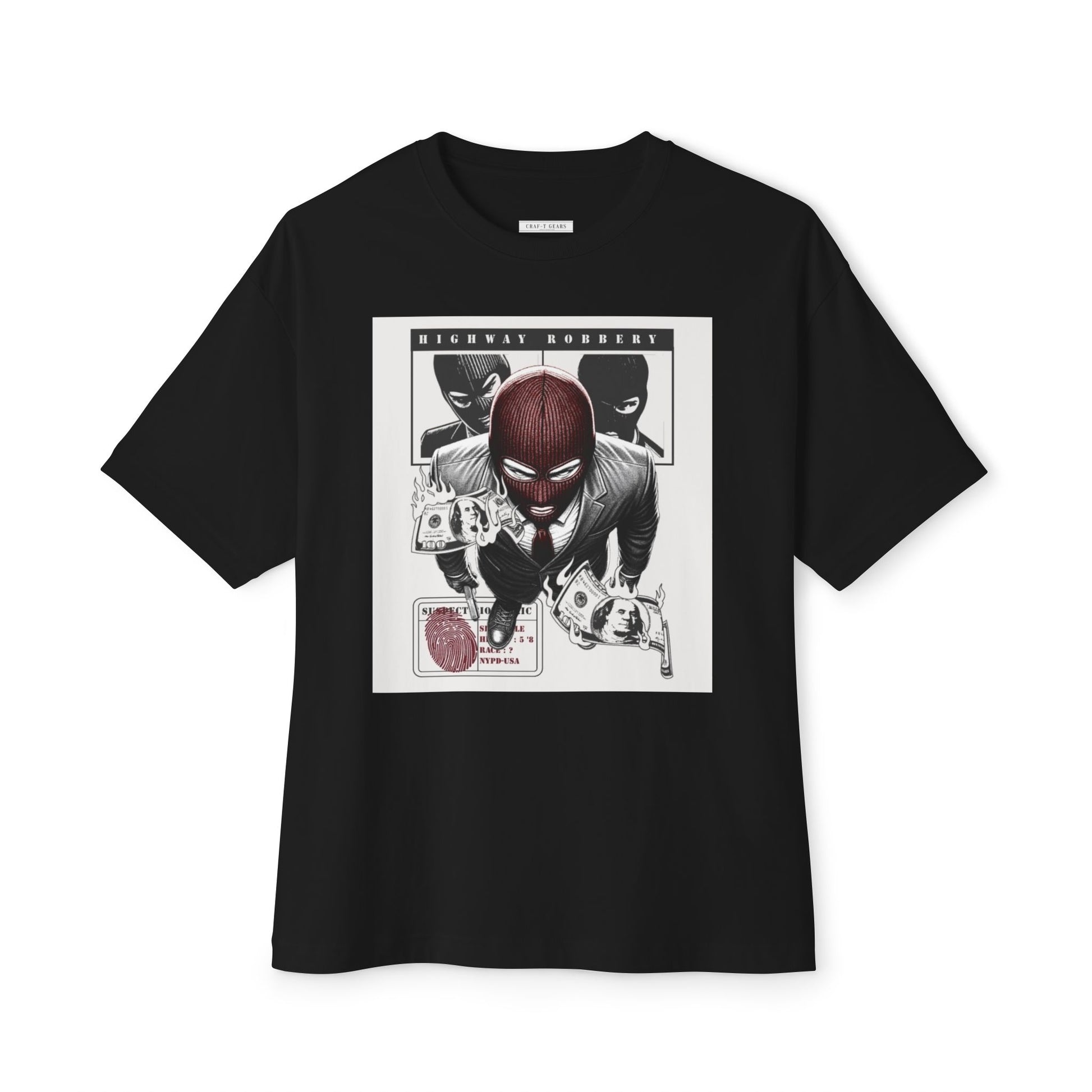 Highway Robbery Graphic Men's Oversized Tee