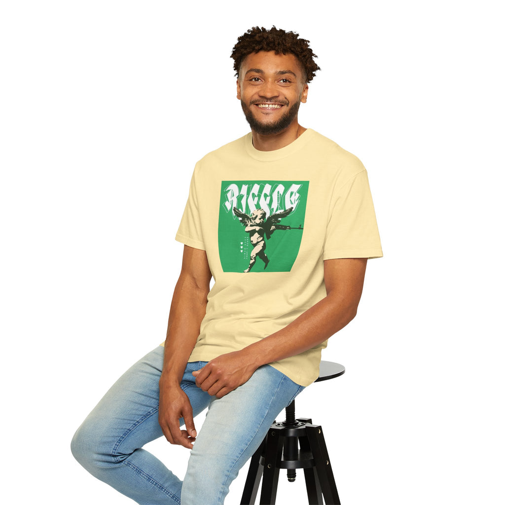 Male Outting Riffle T-Shirt - Vintage Style Graphic Tee with Bold Design