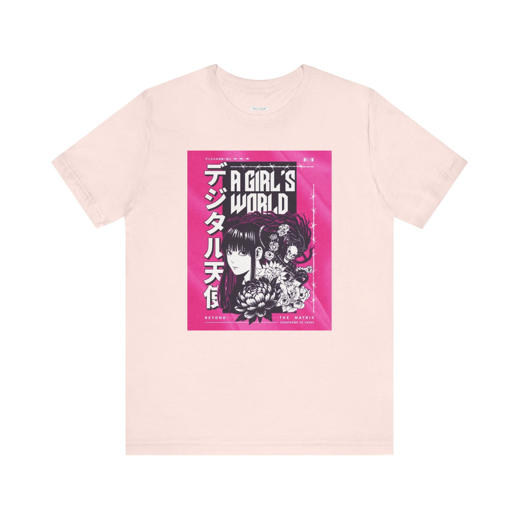 A Girl's World Graphic Tee - Women Short Sleeve T-Shirt