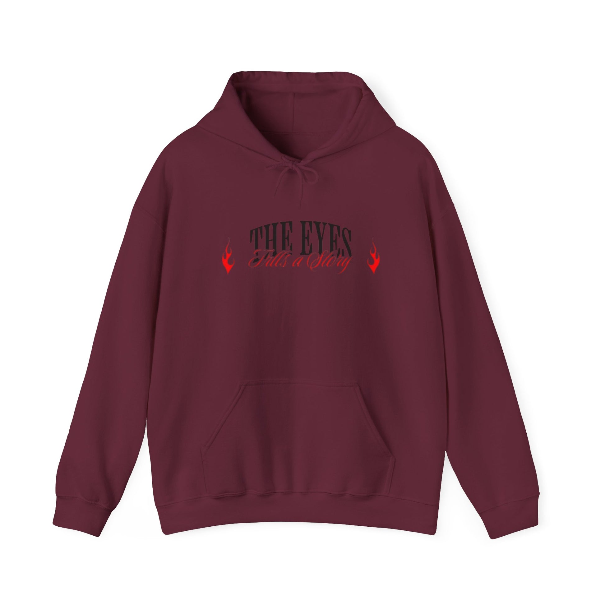 Men Heavy Blend™ Hooded Sweatshirt - 'The Eyes Tell a Story' Design