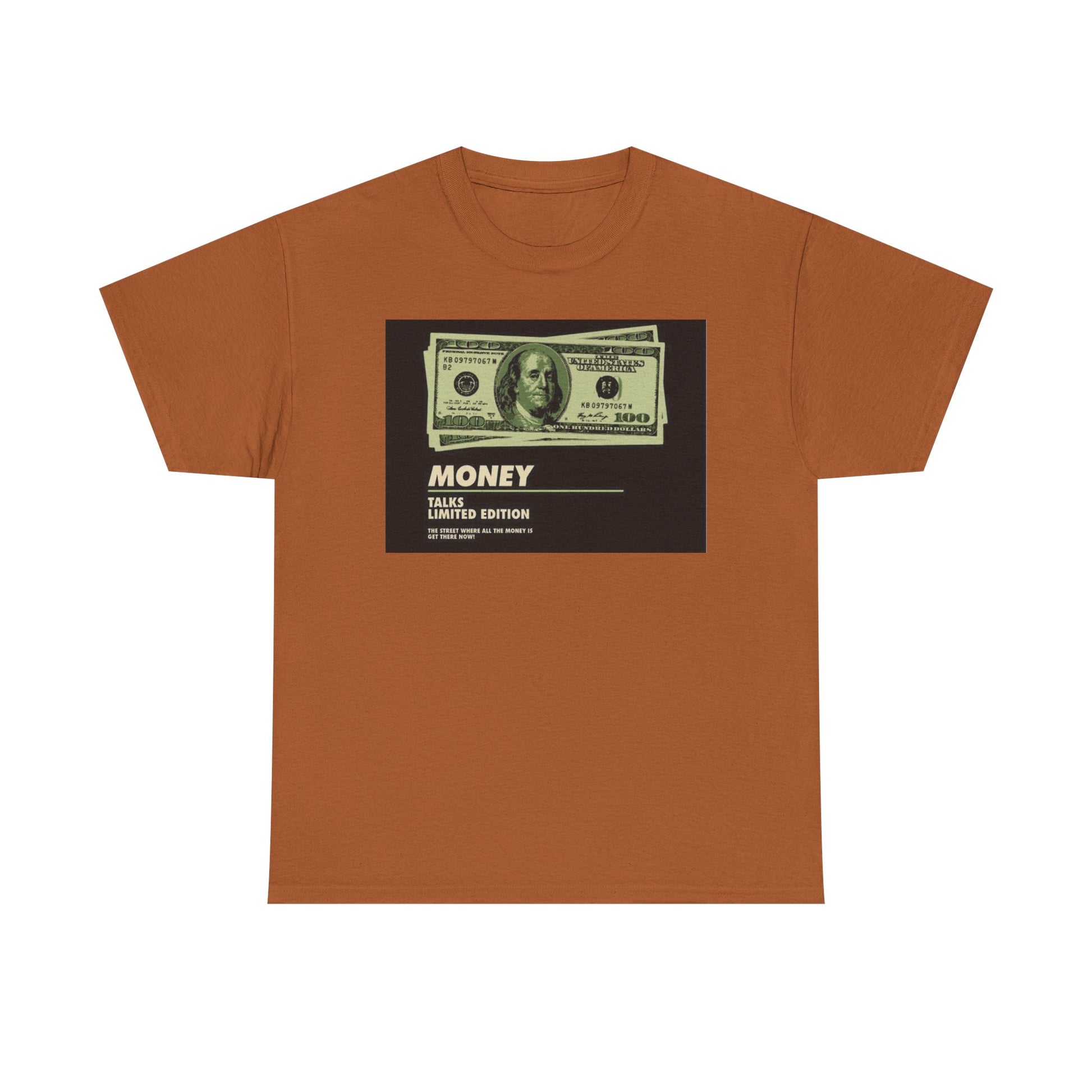 Limited Edition Money Graphic Male Heavy Cotton Tee