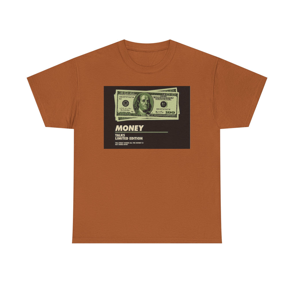 Limited Edition Money Graphic Male Heavy Cotton Tee