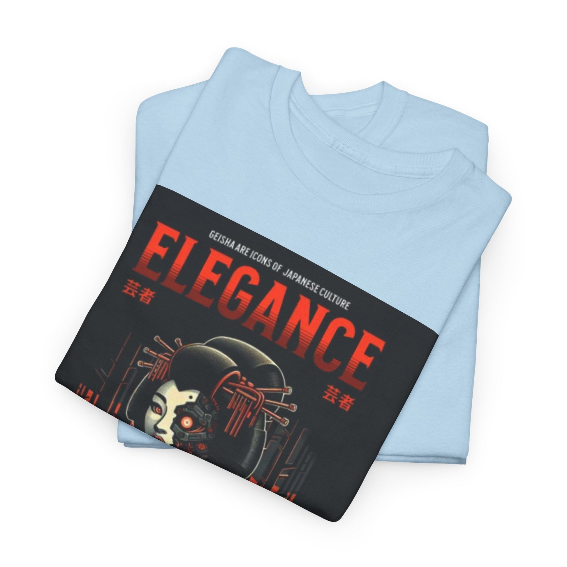Women Heavy Cotton Tee - Japanese Elegance Graphic Shirt