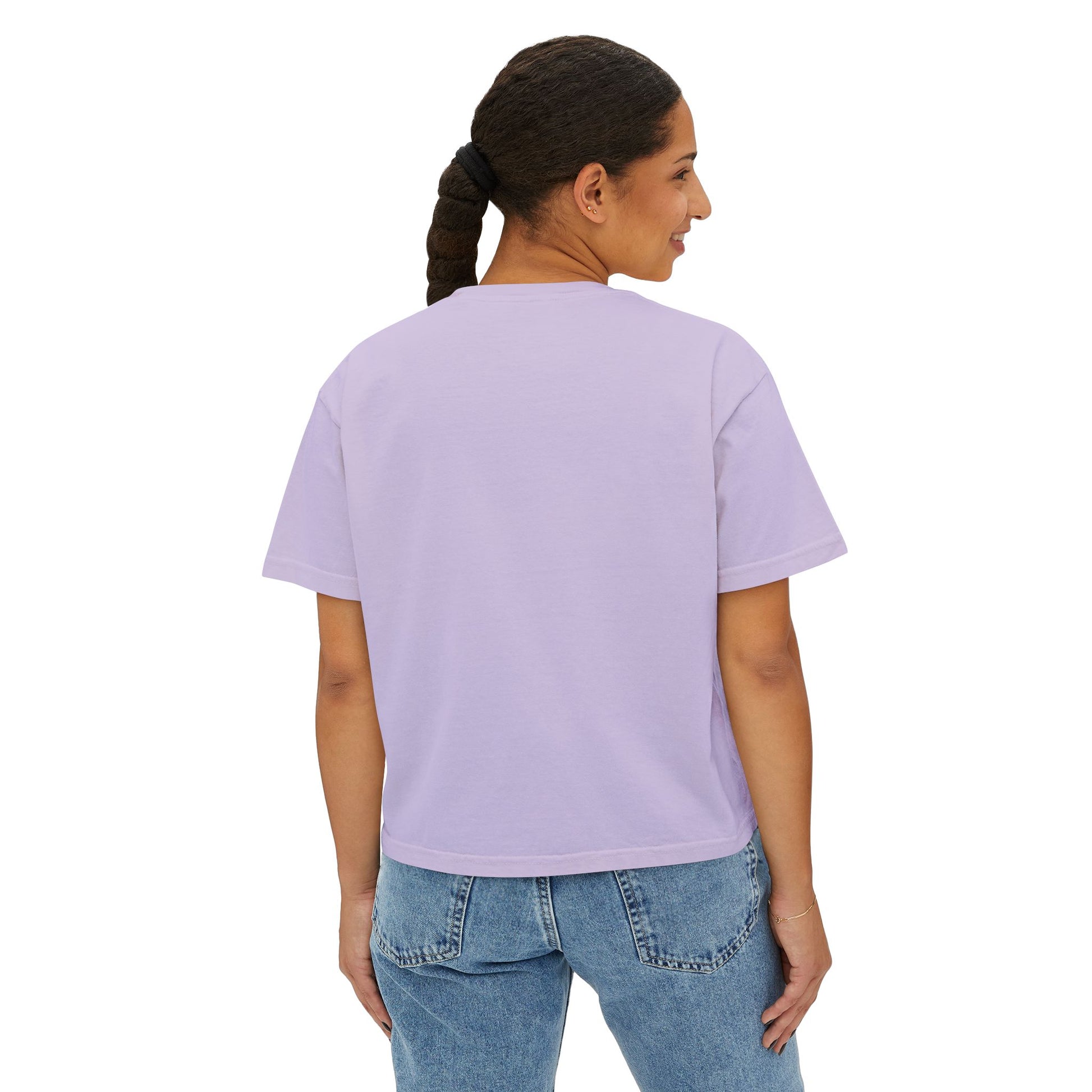 Graphic Boxy Tee - 'Grew On 2000s Era' Vintage Style Women's Top