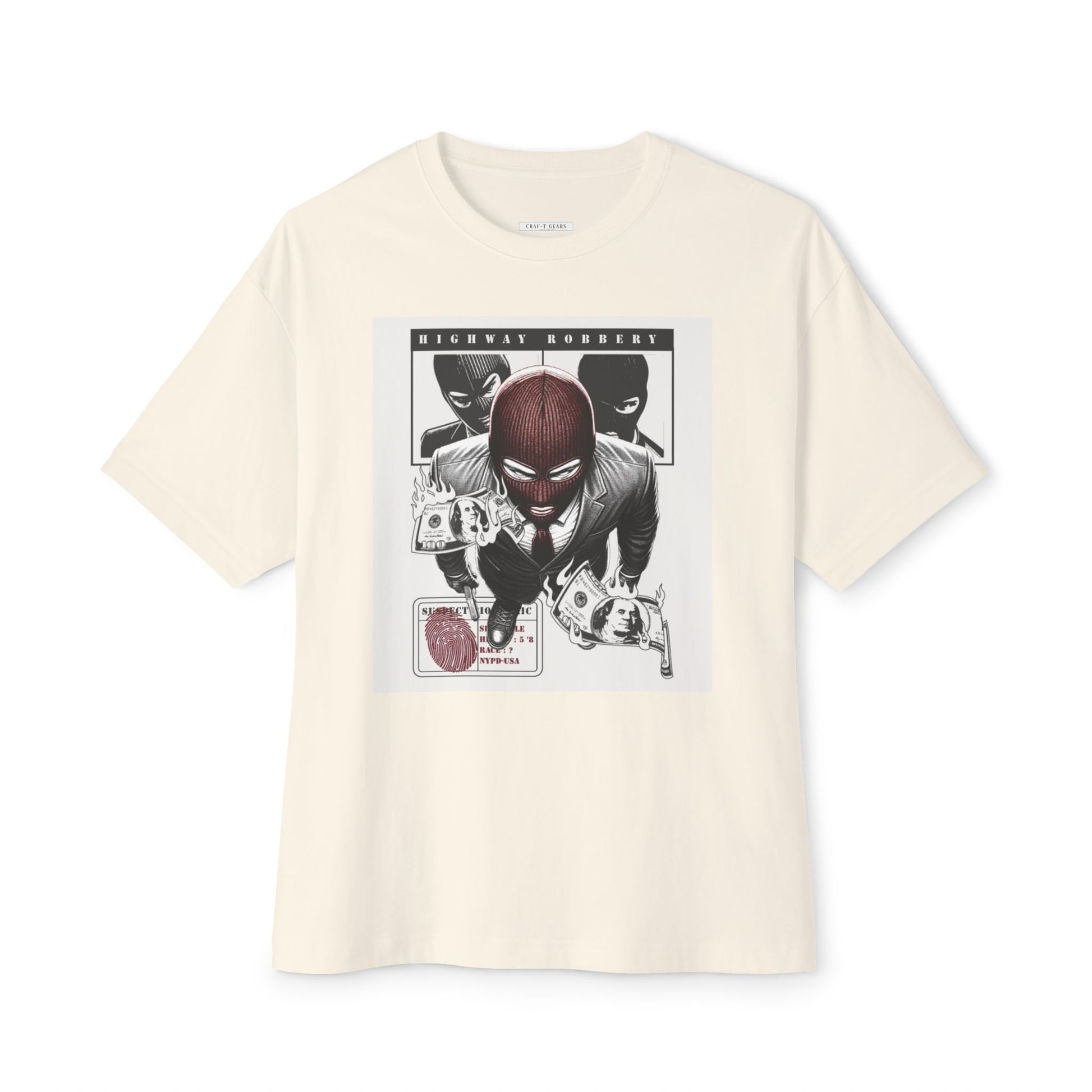 Highway Robbery Graphic Men's Oversized Tee