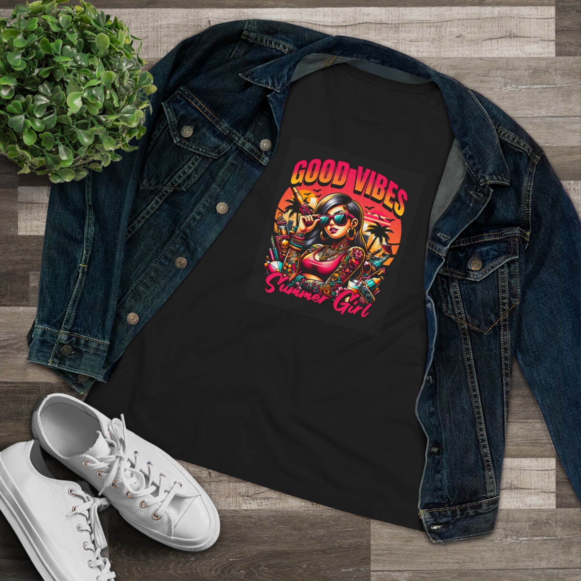 Good Vibes Summer Girl Cotton Tee
