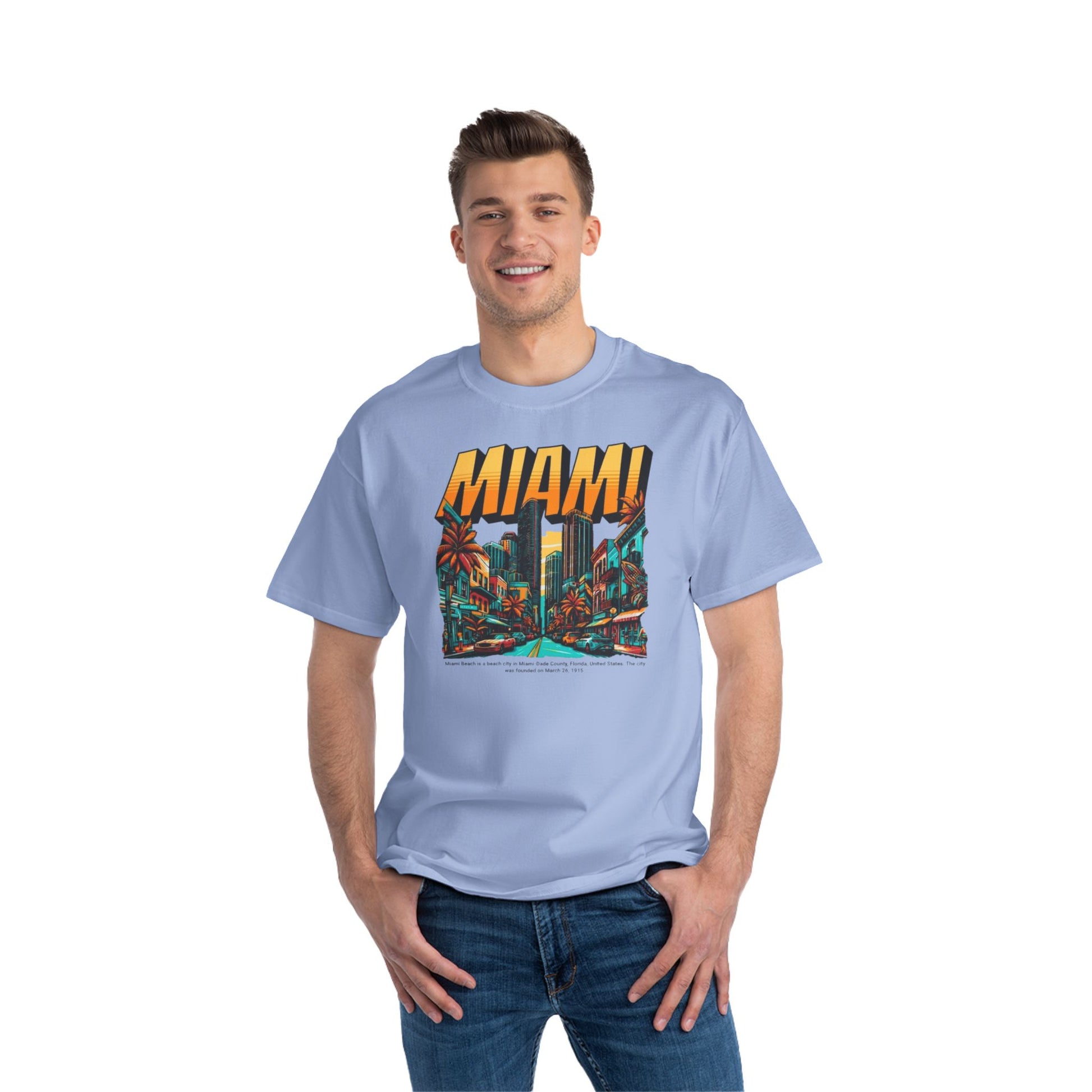 Miami Vintage Graphic T-Shirt - Perfect for Summer Adventures