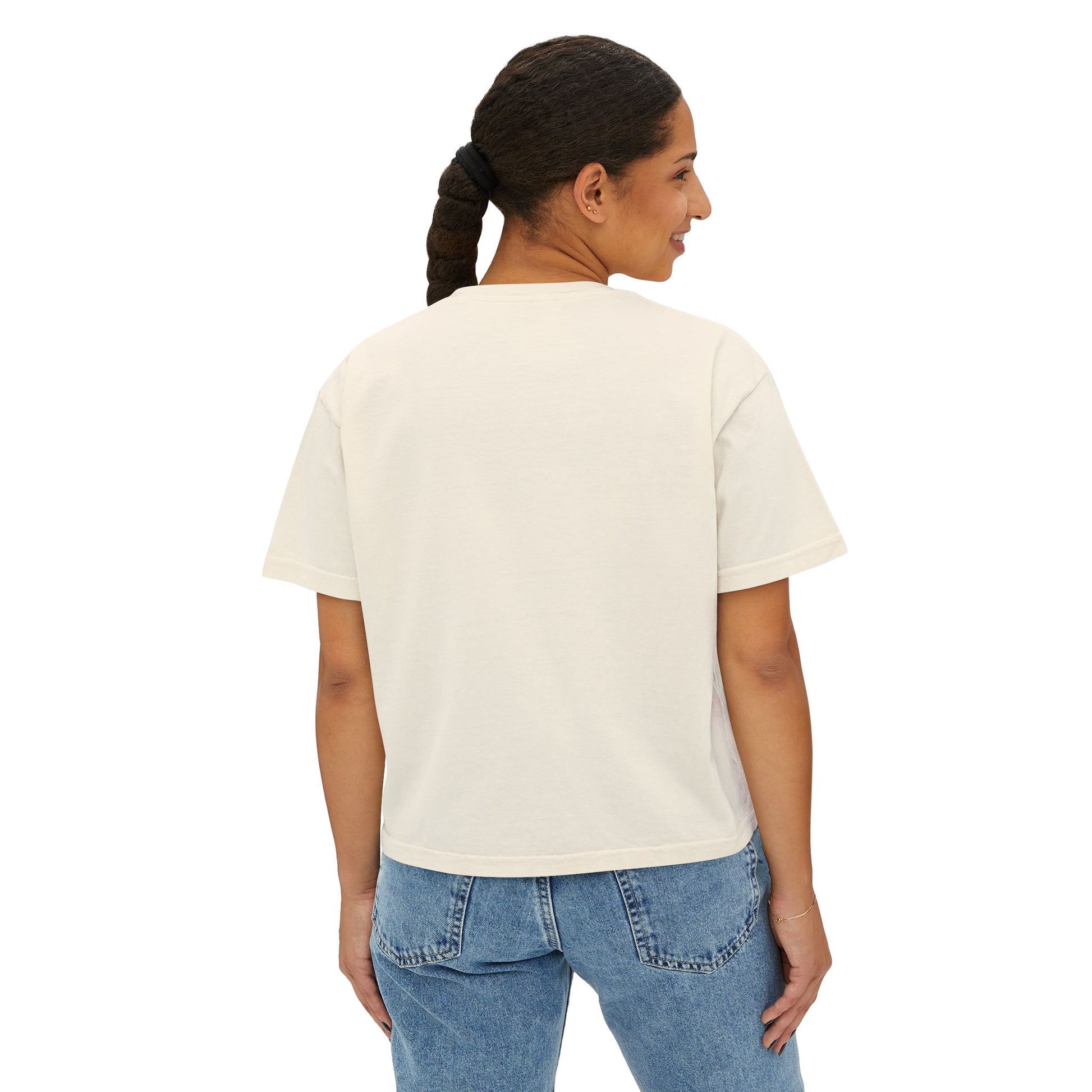 Graphic Boxy Tee - 'Grew On 2000s Era' Vintage Style Women's Top