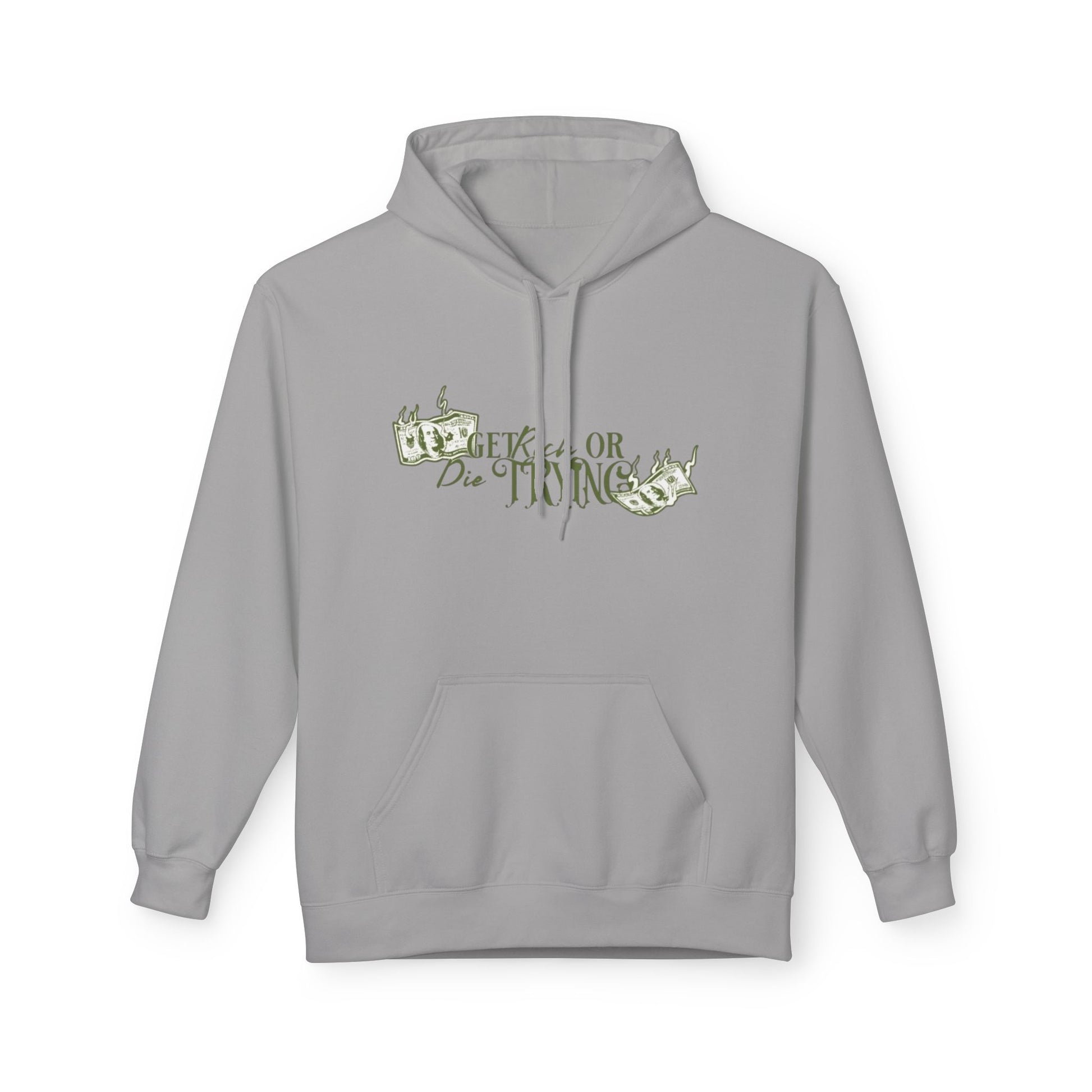 Get Rich or Die Trying Hoodie - Men's Midweight, Trendy & Comfortable