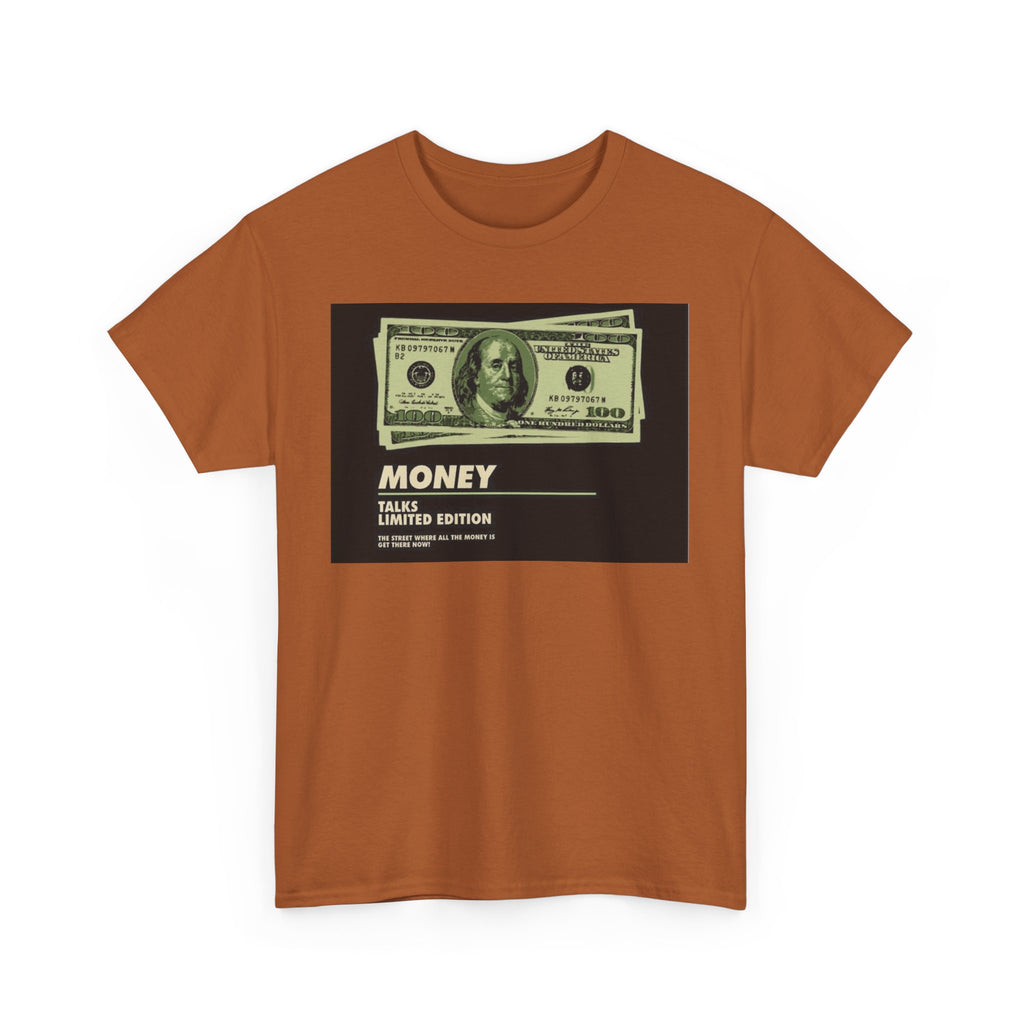 Limited Edition Money Graphic Male Heavy Cotton Tee