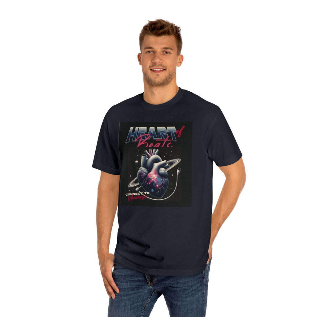 Heart of Beat Mem Classic Tee – Connect to Humanity Graphic T-Shirt for Music Lovers