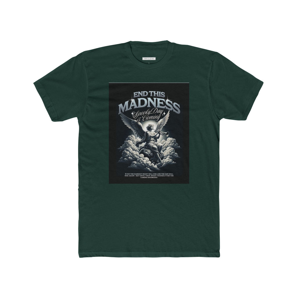 End This Madness Male Cotton Crew Tee - Graphic T-Shirt for Casual Wear