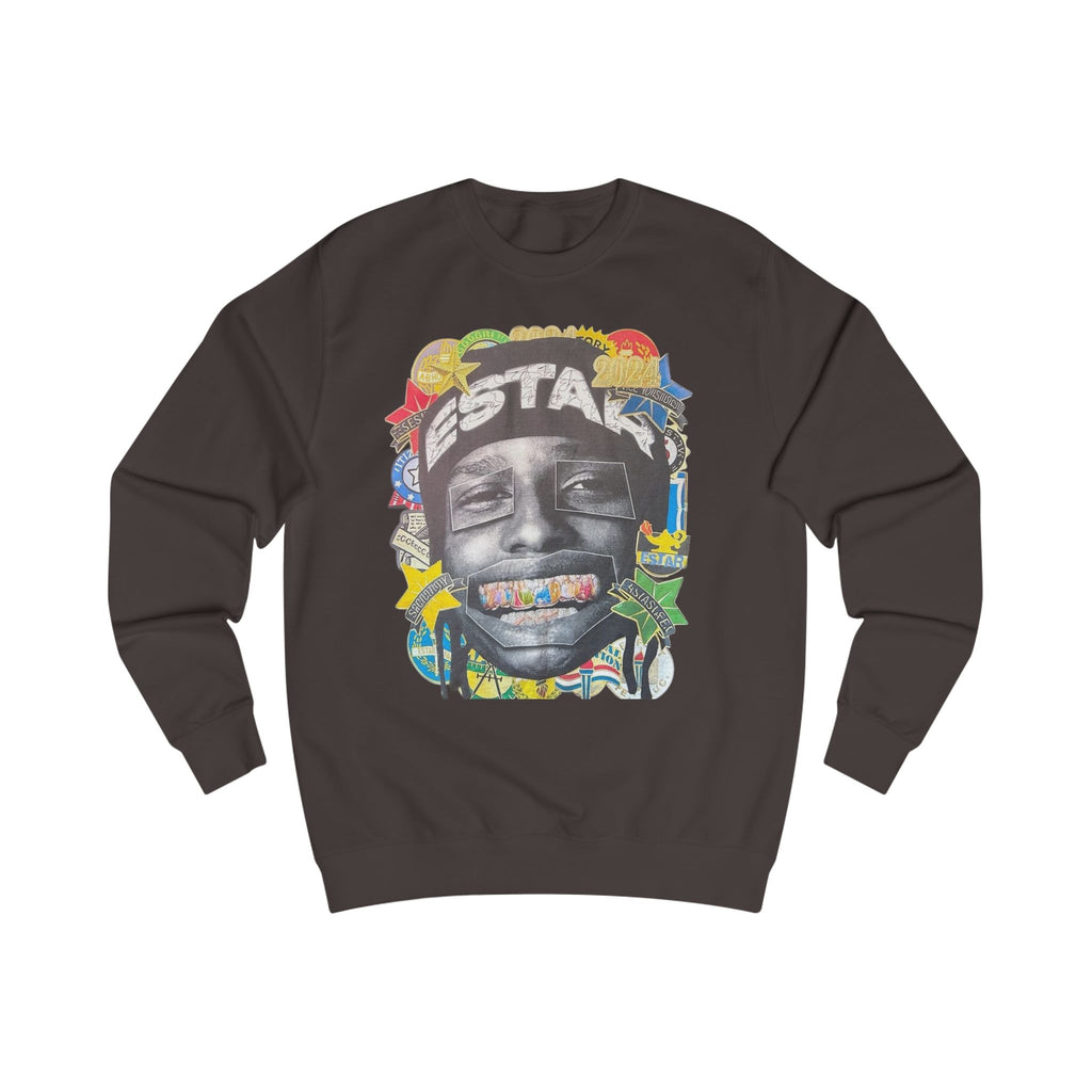 Artistic Graphic Unisex Sweatshirt | Casual Streetwear, Gift for Friends, Cozy Layering, Unique Designs, Art-Inspired Clothing