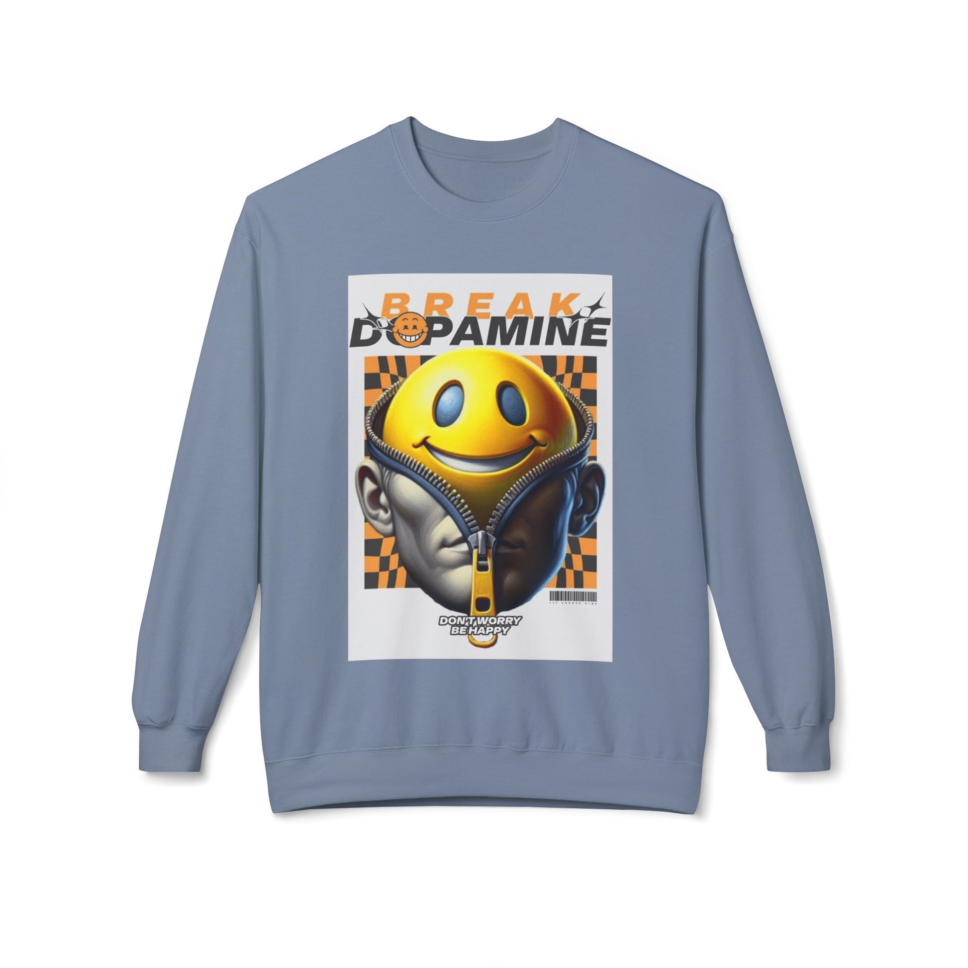 Break Dopamine Graphic Crewneck Sweatshirt - Unisex Midweight Fleece