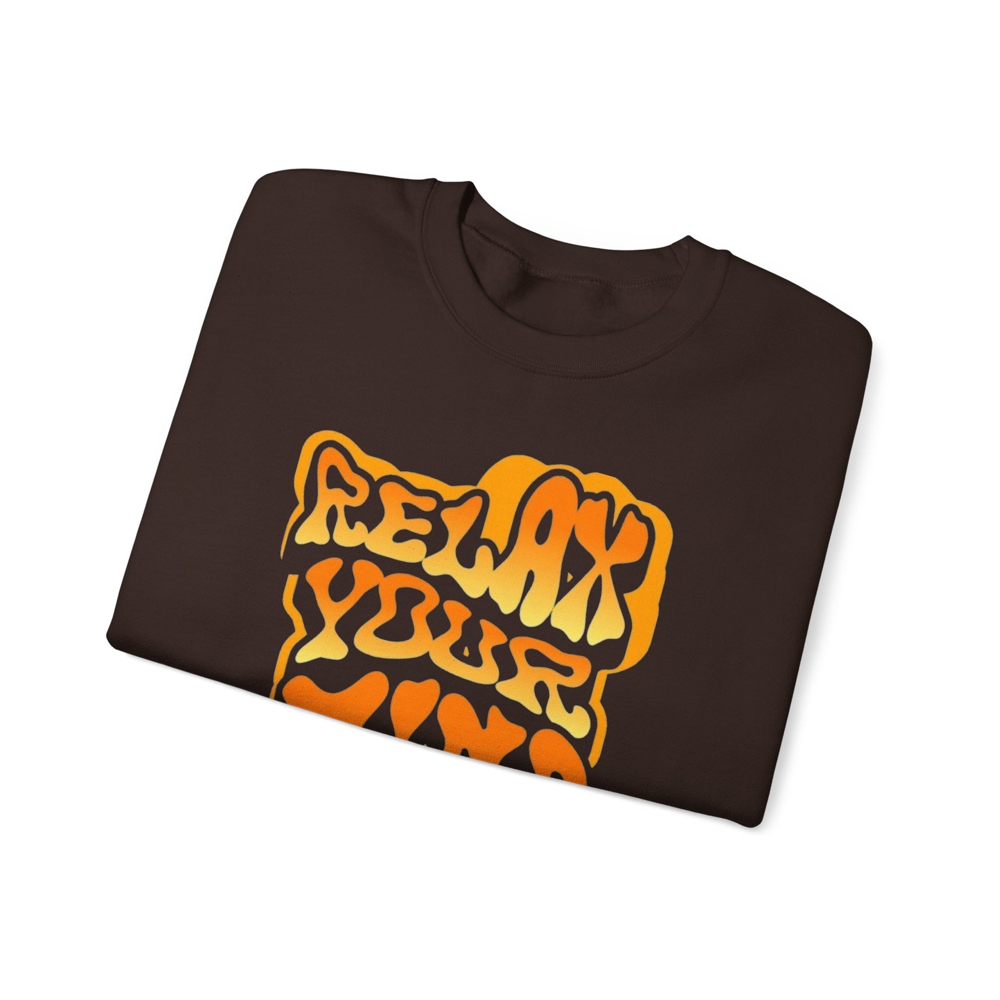 Retro Relax Your Mind Crewneck Sweatshirt | Cozy Unisex Graphic Sweater