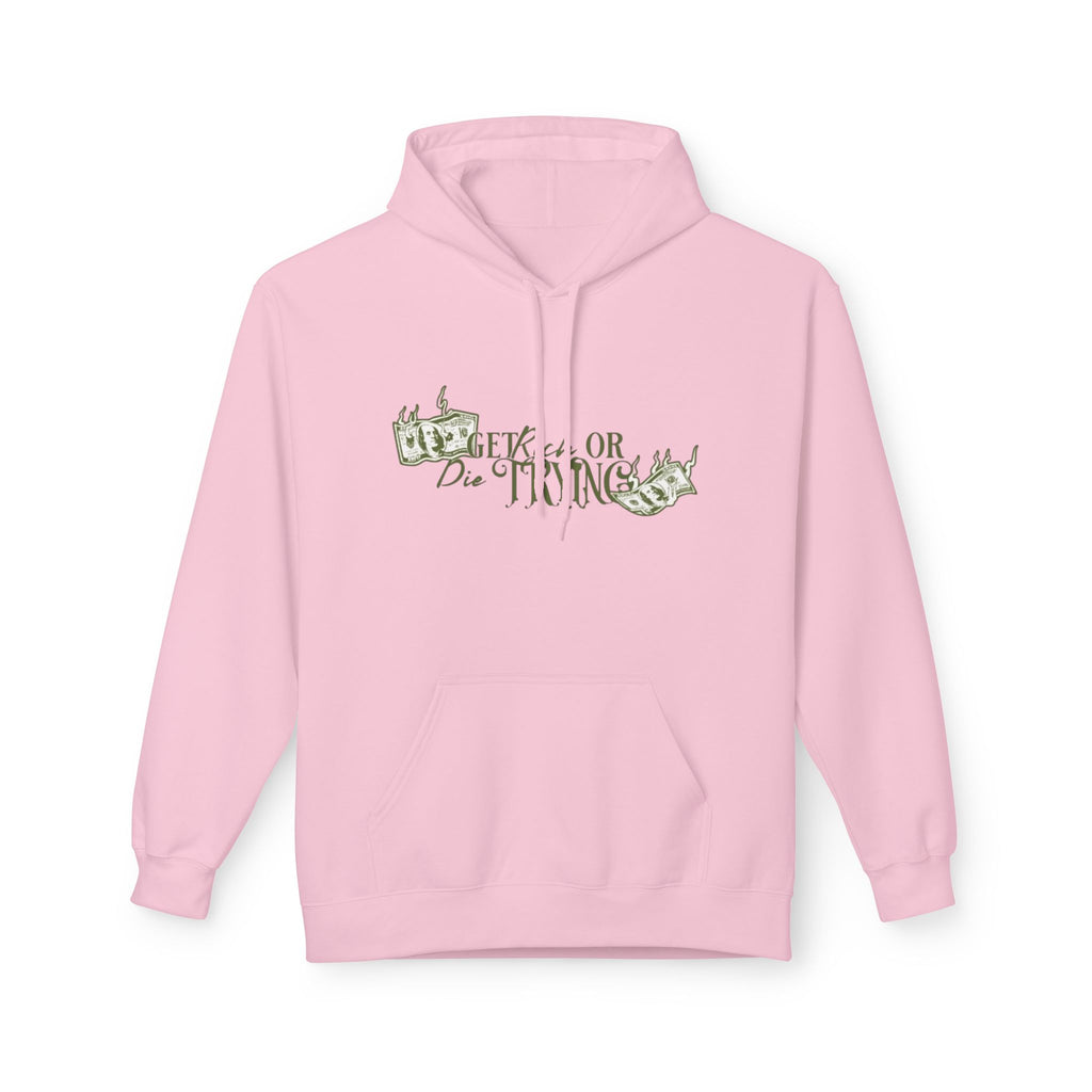 Get Rich or Die Trying Hoodie - Men's Midweight, Trendy & Comfortable